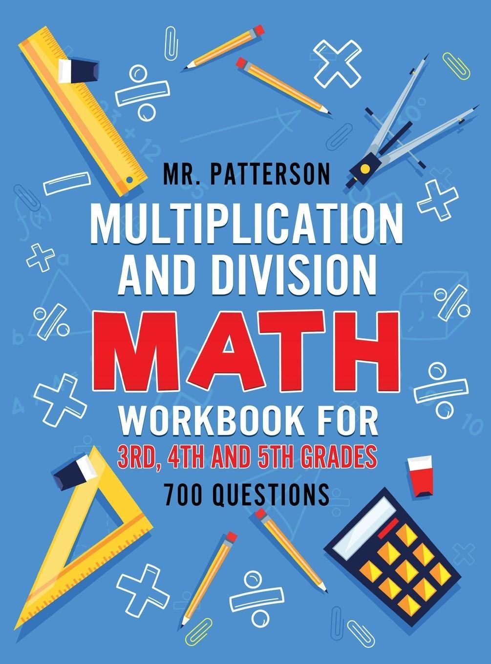 Vorderes Coverbild Multiplication and Division Math Workbook for 3rd, 4th and 5th Grades