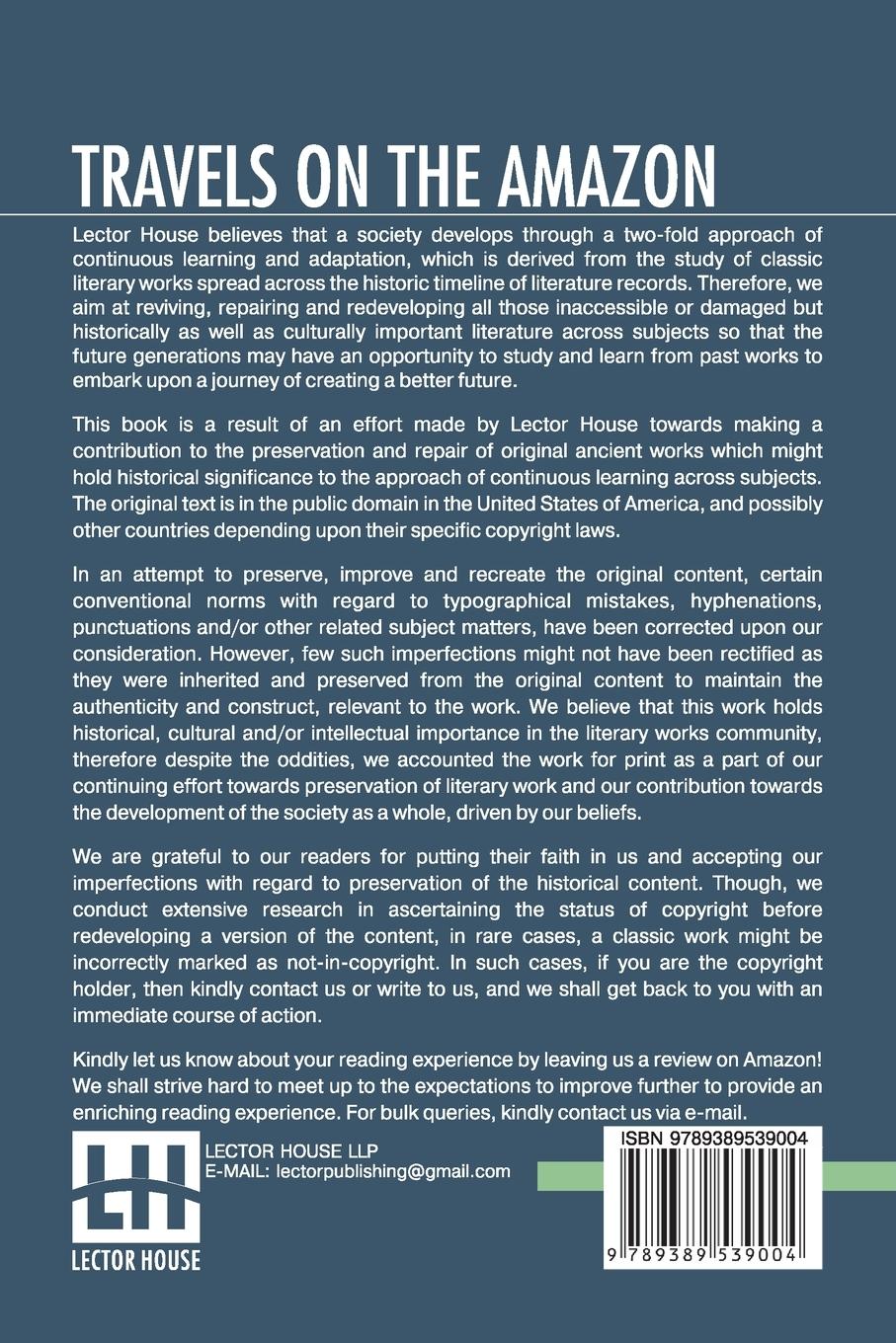Rückseitencover Travels On The Amazon