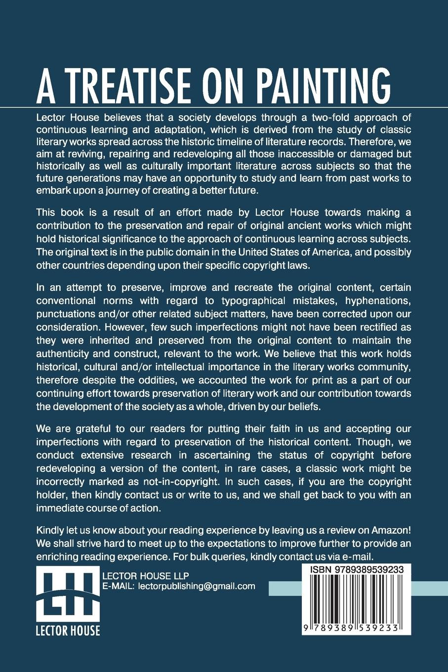 Rückseitencover A Treatise On Painting