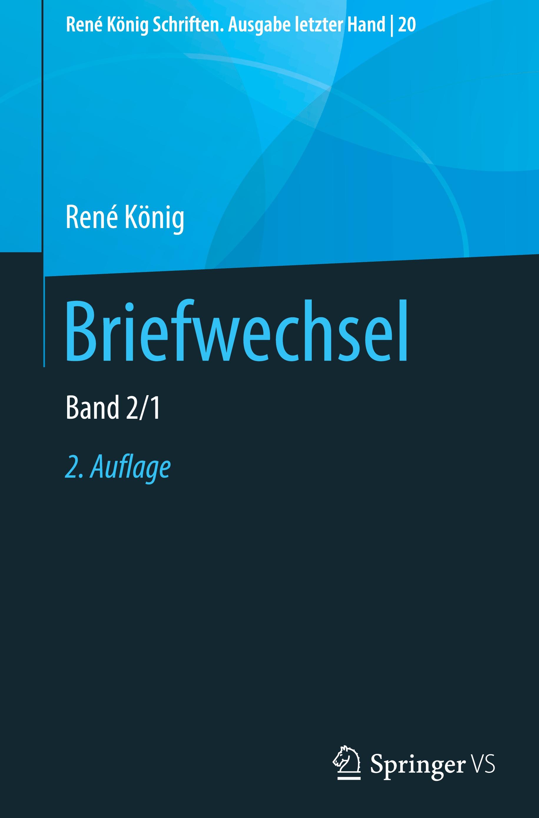 Vorderes Coverbild Briefwechsel