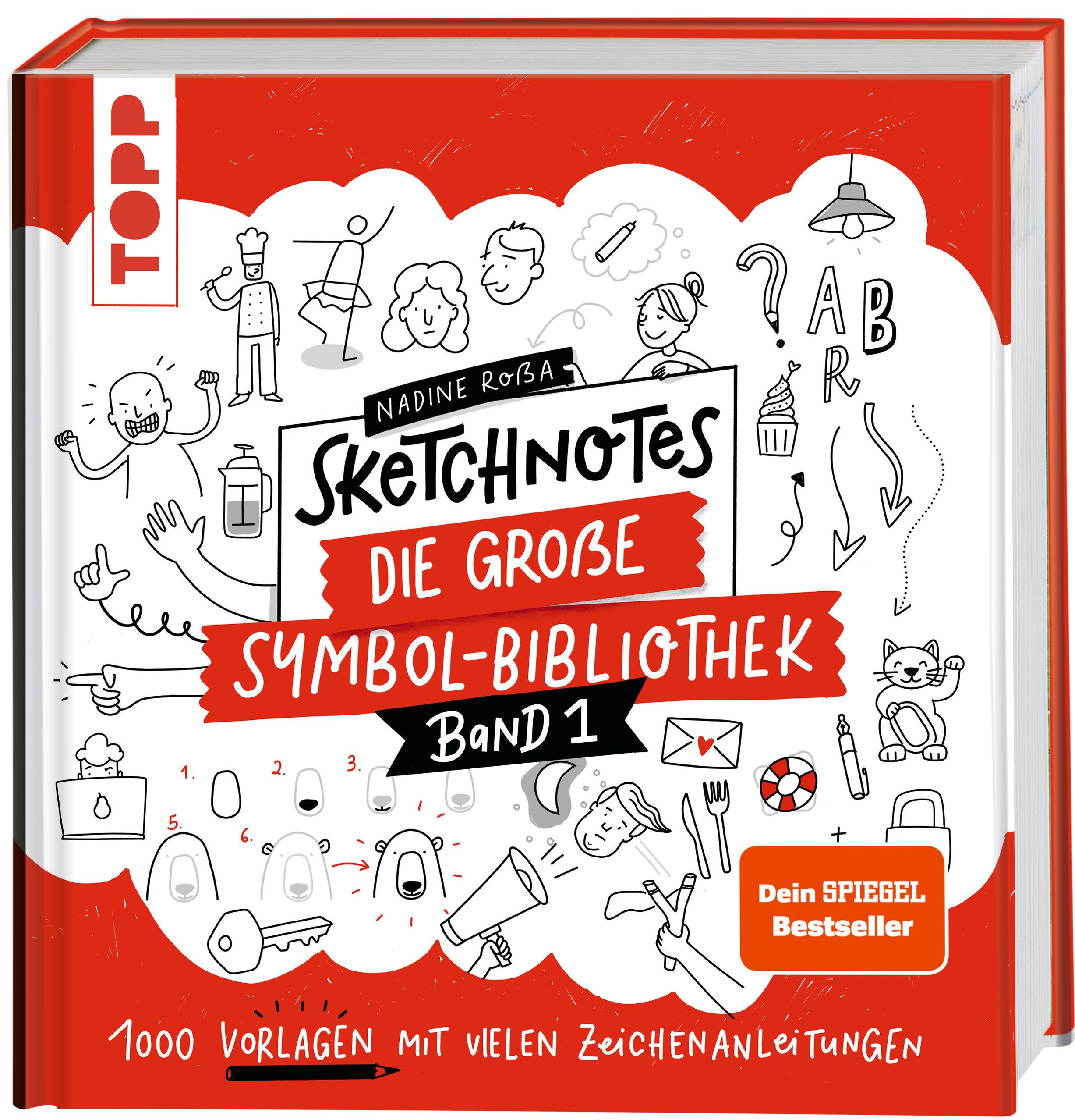 Vorderes Coverbild Sketchnotes. Die große Symbol-Bibliothek