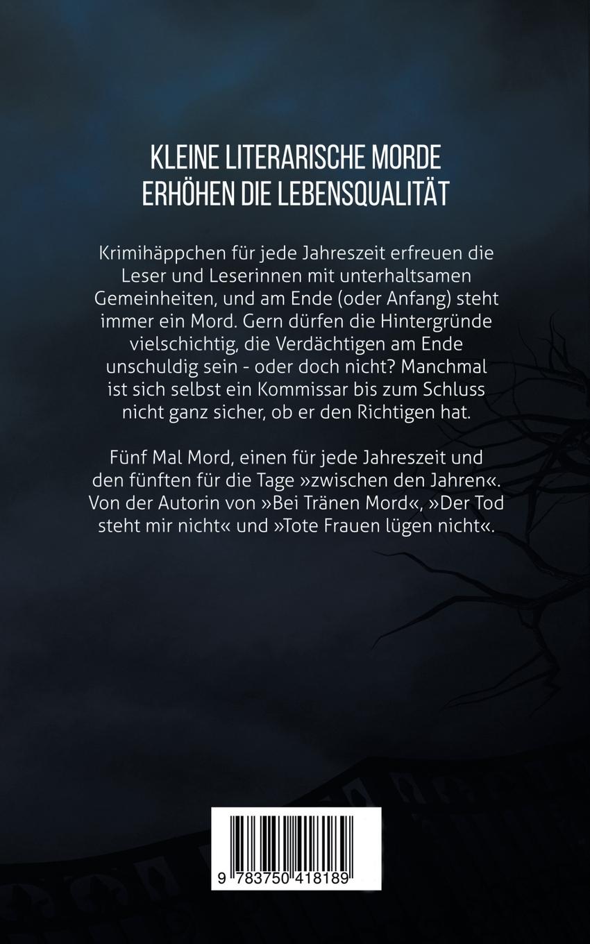 Rückseitencover Mord für jede Jahreszeit