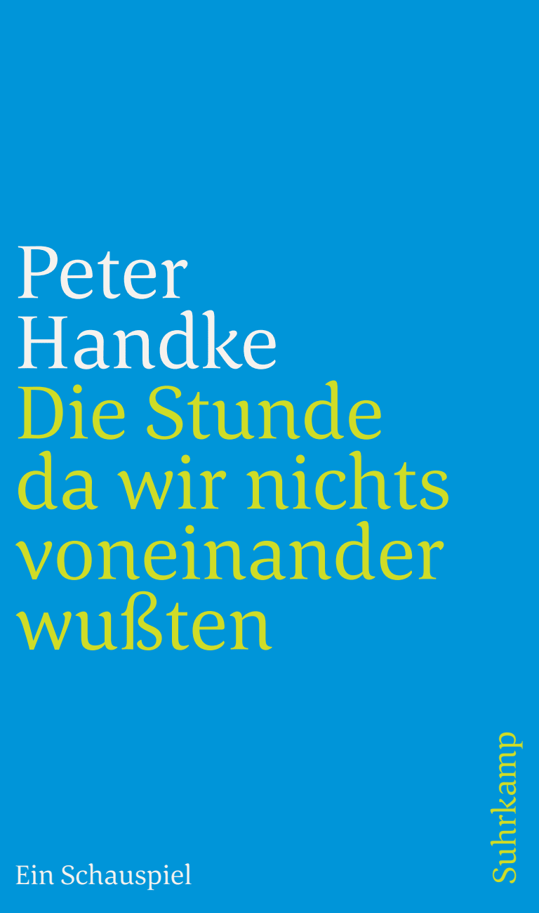 Vorderes Coverbild Die Stunde da wir nichts voneinander wußten
