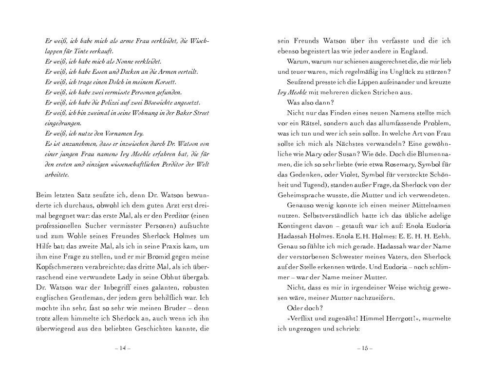 Beispielinhalt (Bild) Der Fall der verhängnisvollen Blumen