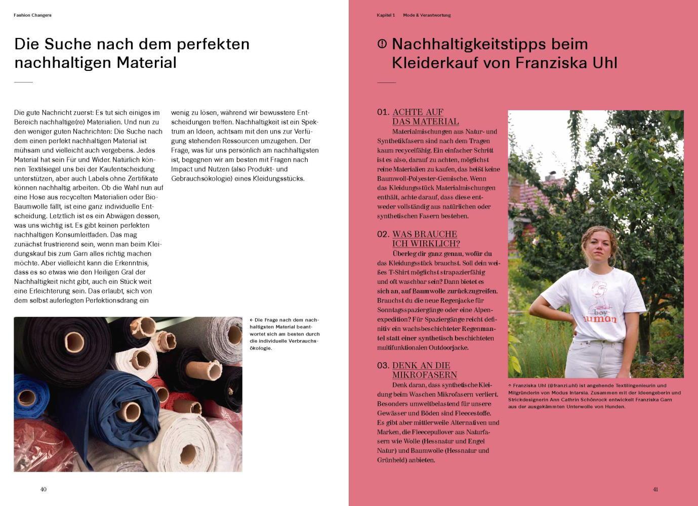 Beispielinhalt (Bild) Fashion Changers - Wie wir mit fairer Mode die Welt verändern können