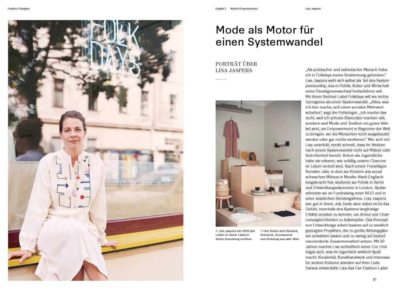 Beispielinhalt (Bild) Fashion Changers - Wie wir mit fairer Mode die Welt verändern können