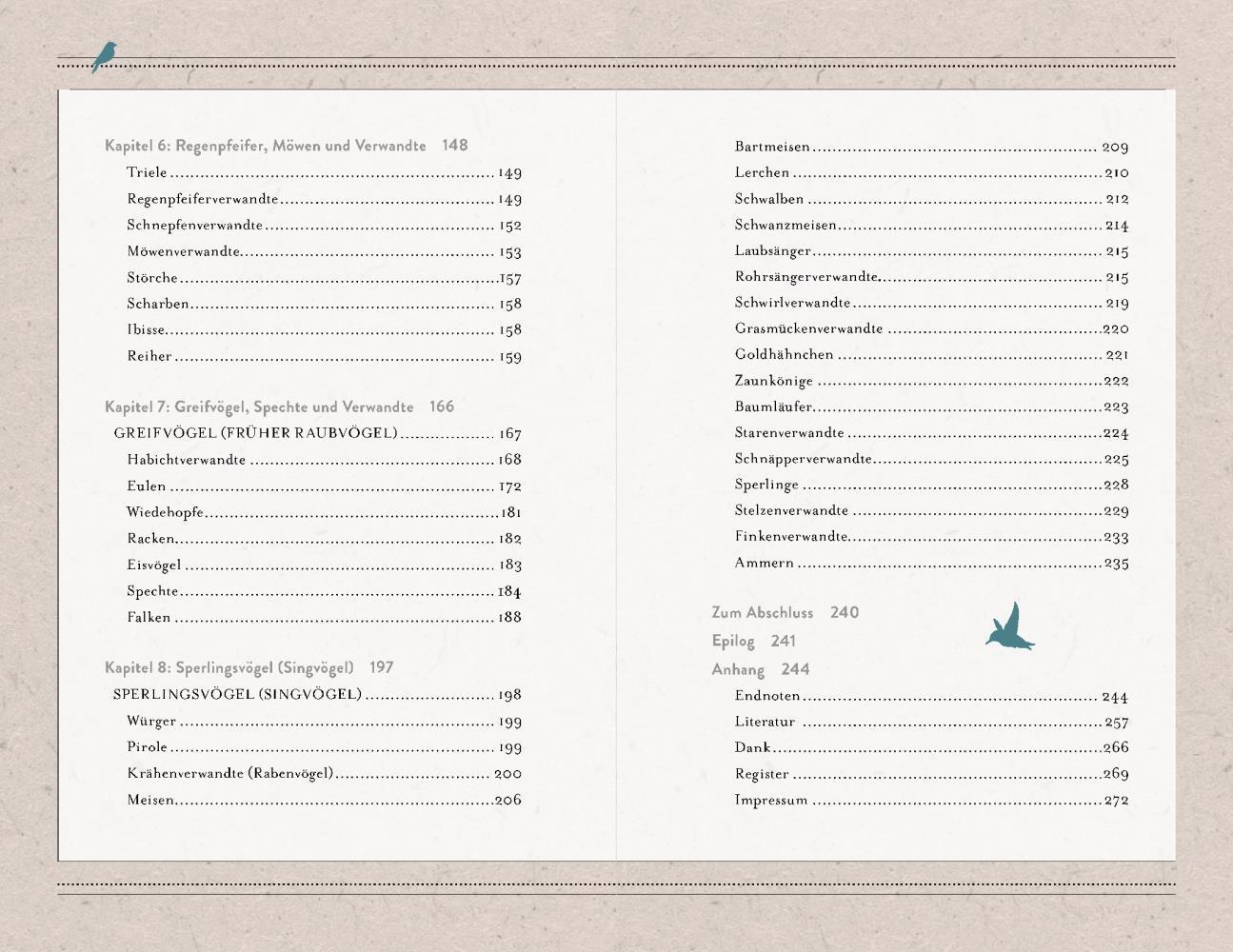 Beispielinhalt (Bild) Die Vogel-WG