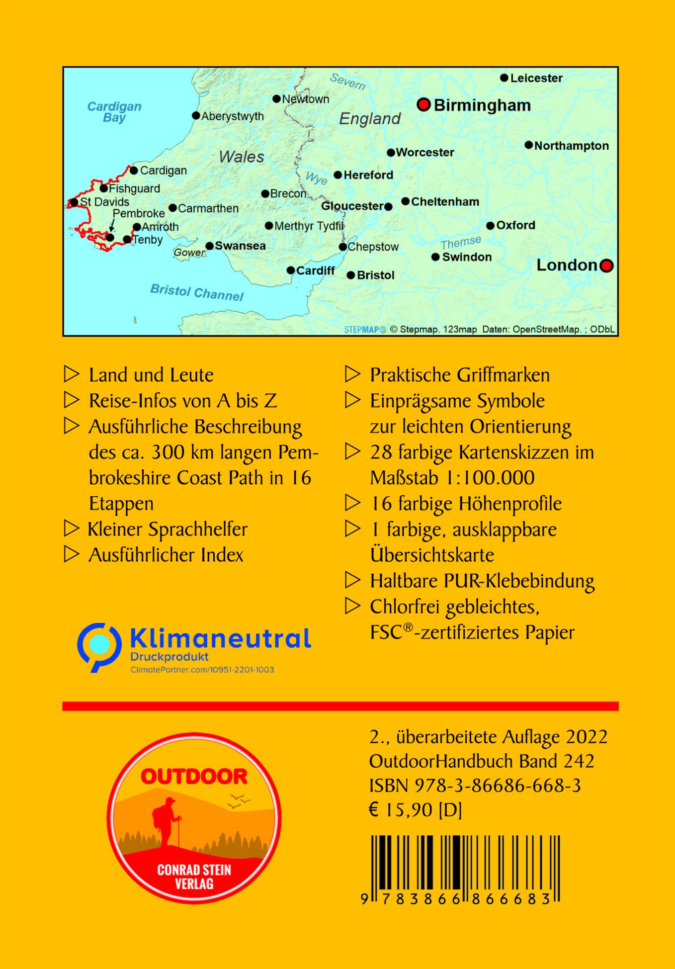 Rückseitencover Wales: Pembrokeshire Coast Path