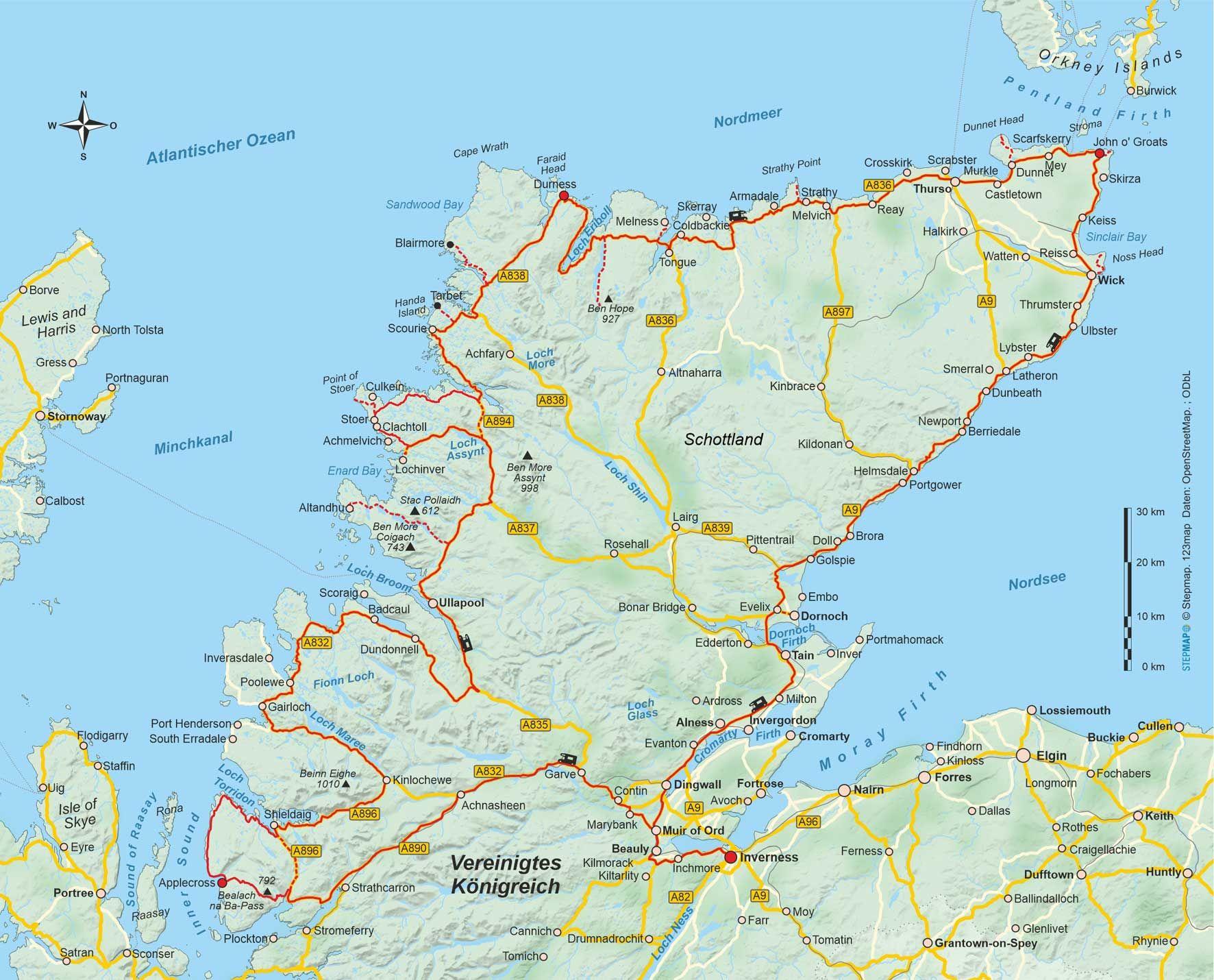 Beispielinhalt (Bild) Schottland: North Coast 500