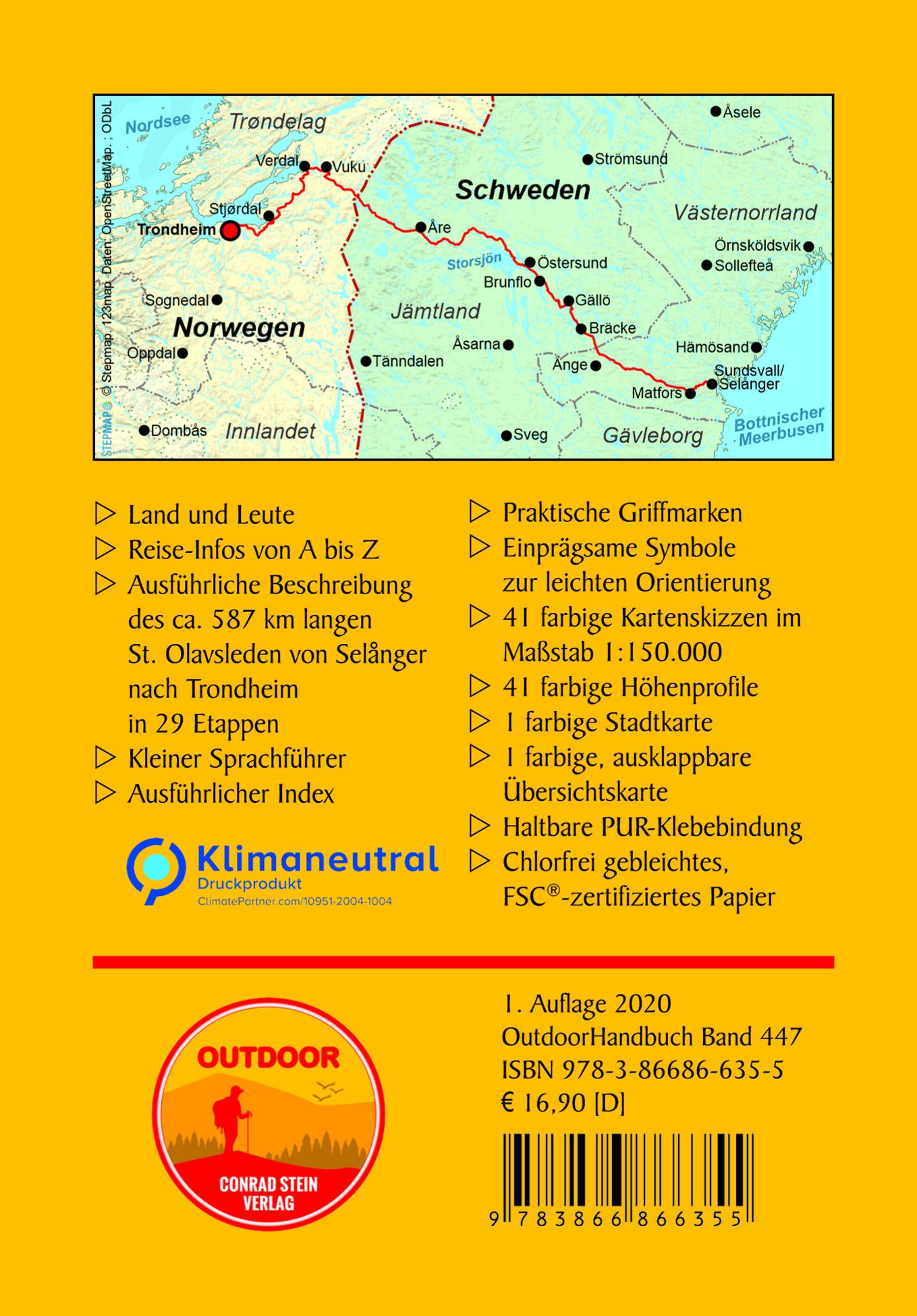Rückseitencover Schweden/Norwegen: St. Olavsleden