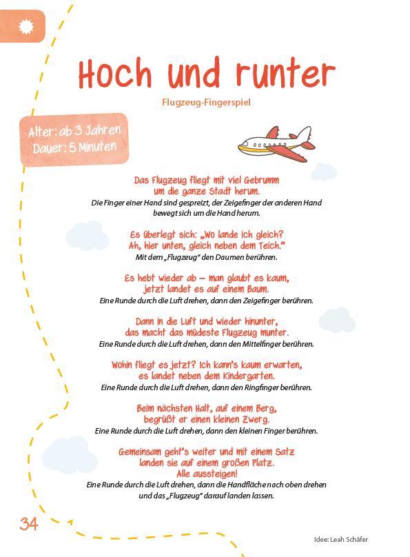 Beispielinhalt (Bild) Das Kita-Jahreszeitenbuch Fingerspiele