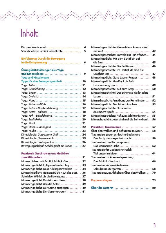 Beispielinhalt (Bild) Schildi Schildkröte entspannt sich