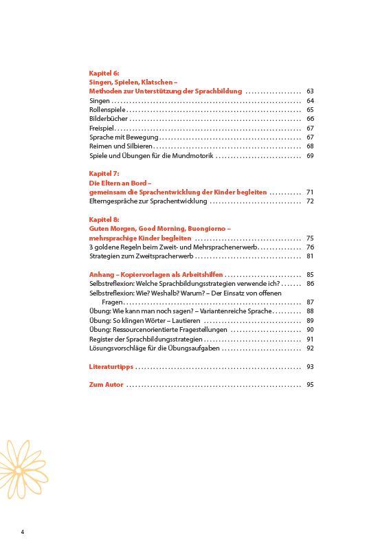 Beispielinhalt (Bild) Alltagsintegrierte Sprachbildung in der Kita