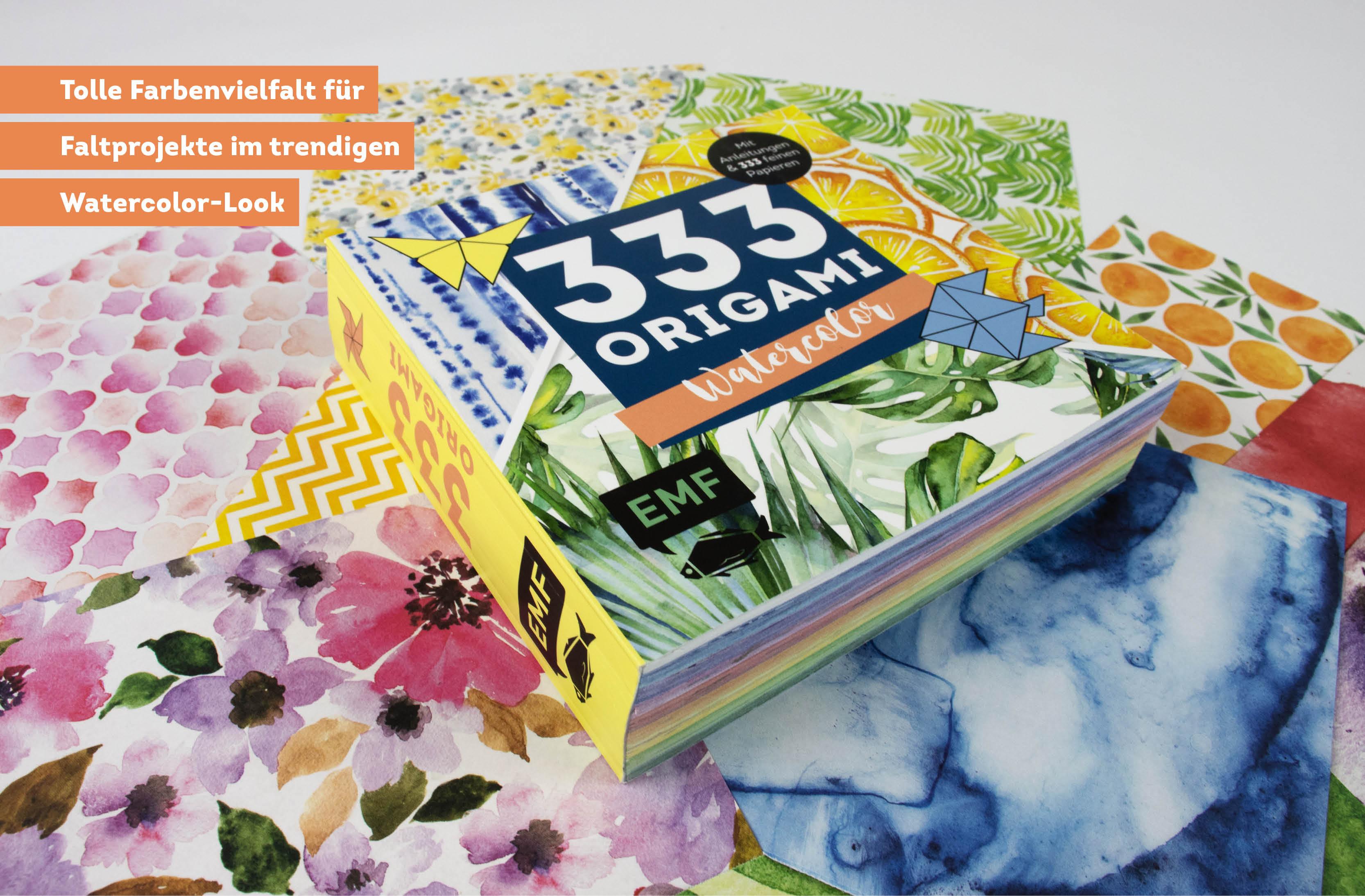 Beispielinhalt (Bild) 333 Origami - Watercolor