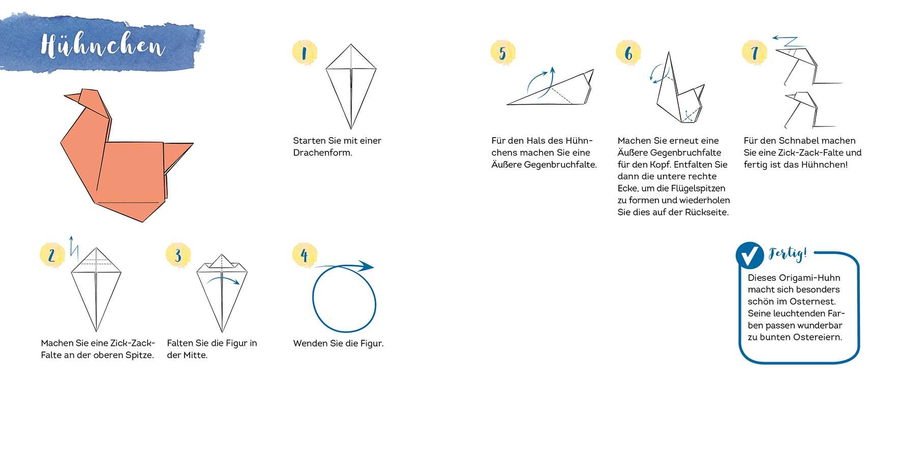 Beispielinhalt (Bild) 333 Origami - Watercolor