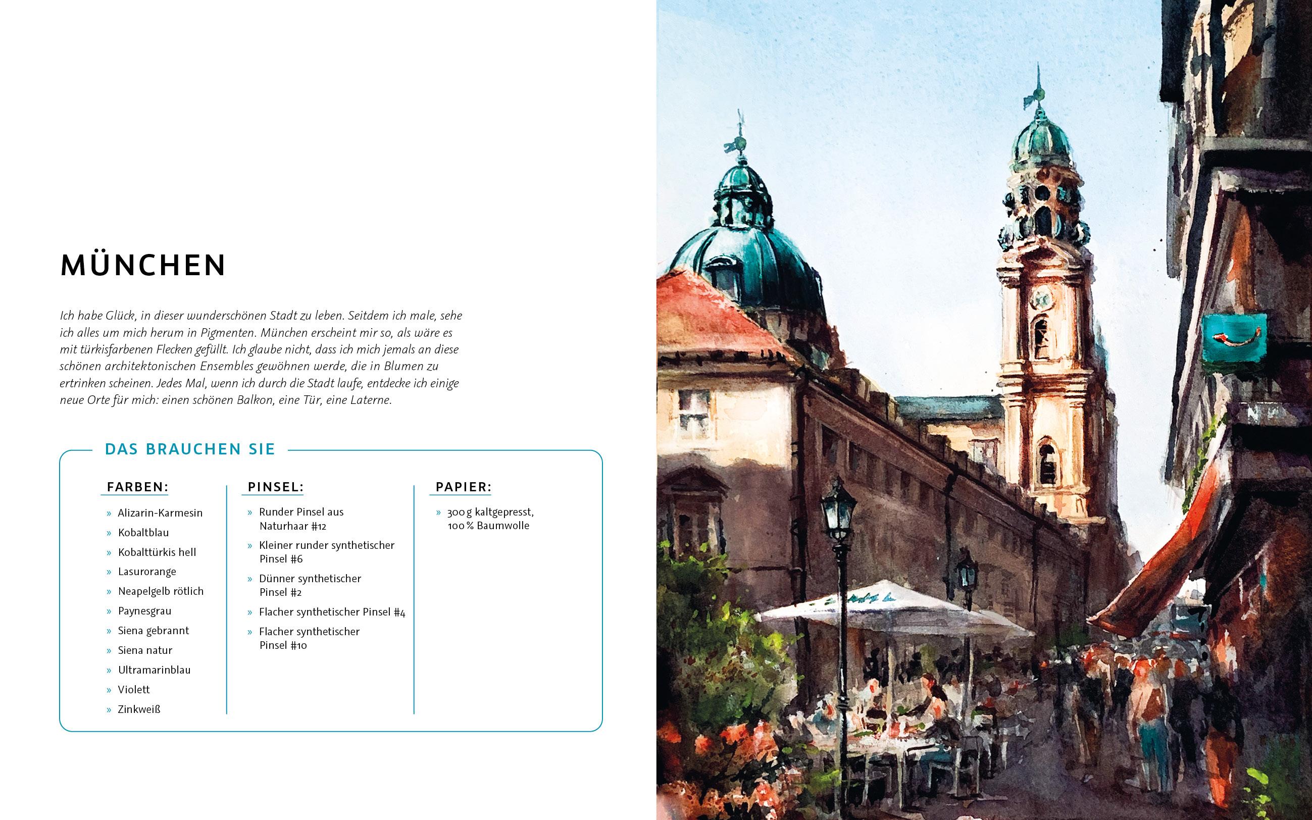 Beispielinhalt (Bild) Die Kunst der Aquarellmalerei - das große Watercolor-Grundlagenwerk