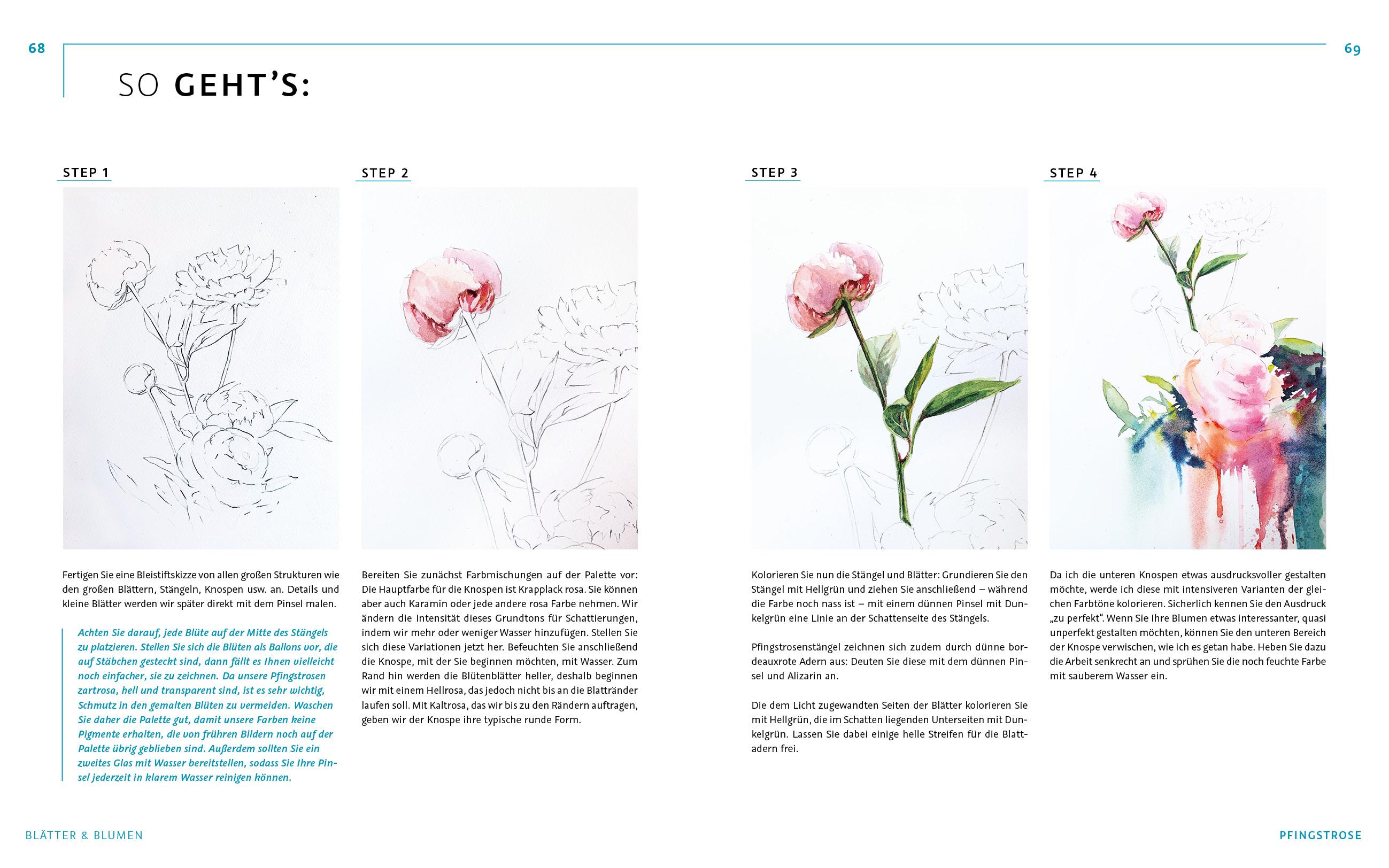 Beispielinhalt (Bild) Die Kunst der Aquarellmalerei - das große Watercolor-Grundlagenwerk