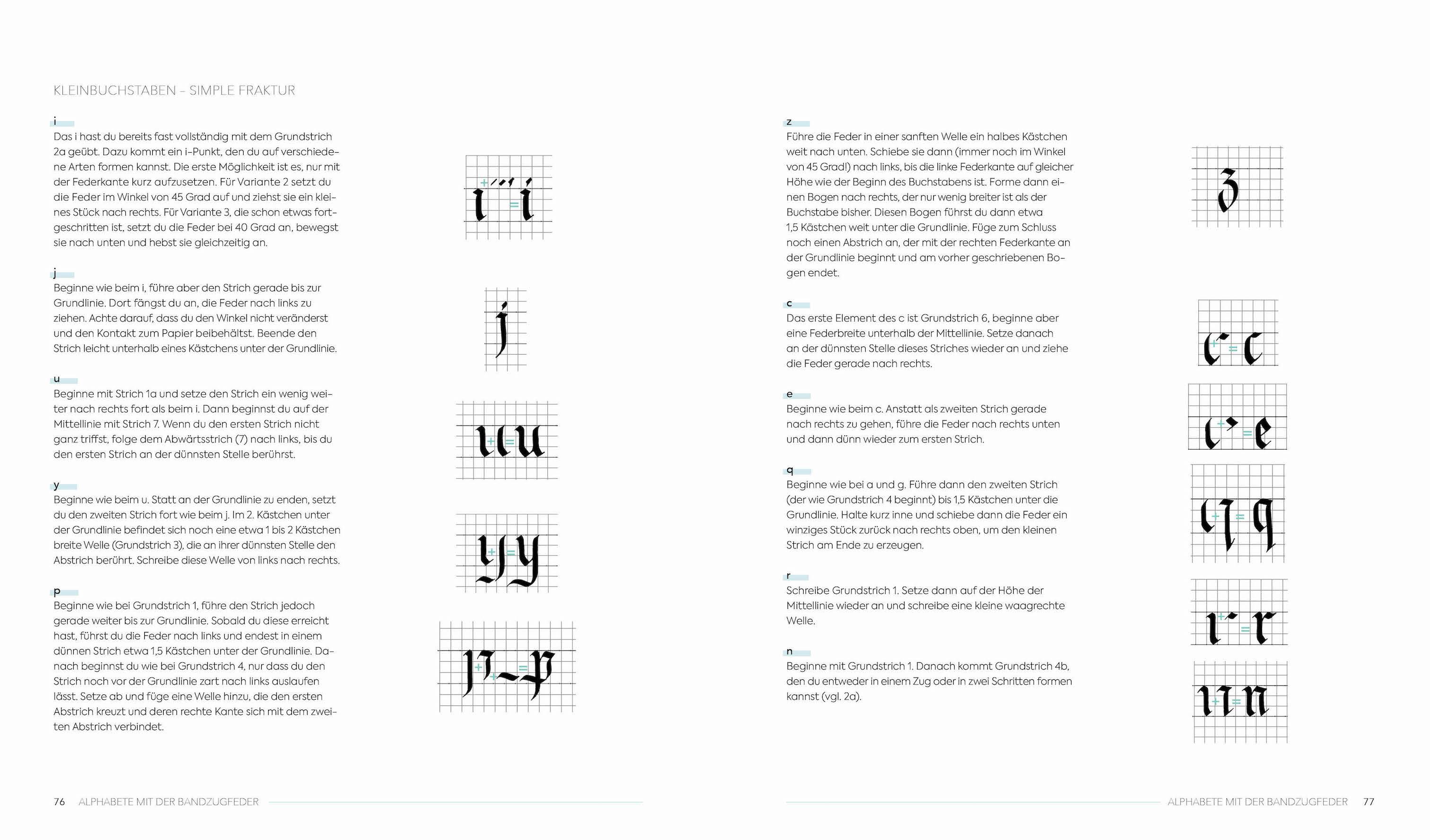 Beispielinhalt (Bild) Kalligrafie - Alphabete für jeden Anlass