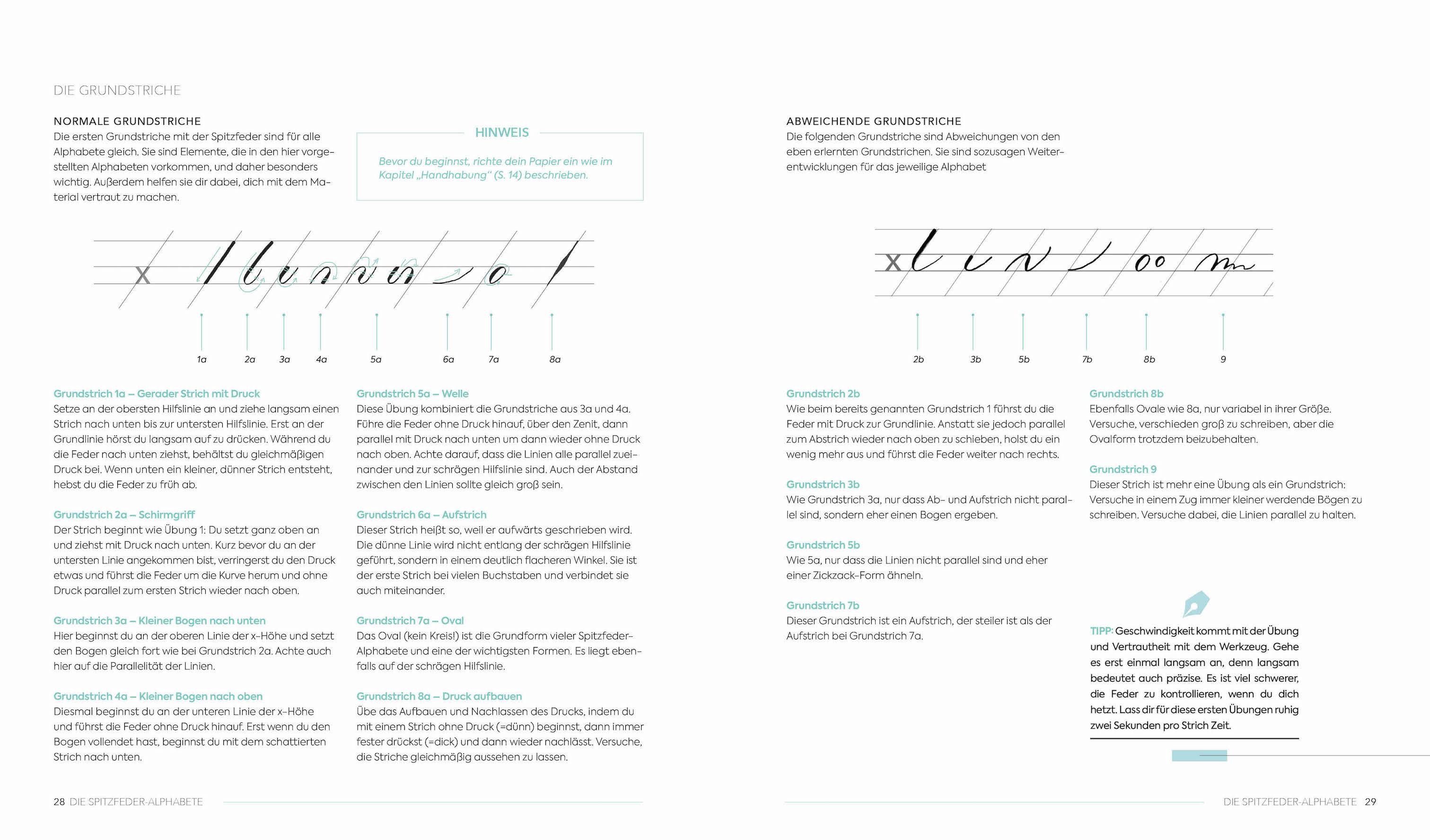 Beispielinhalt (Bild) Kalligrafie - Alphabete für jeden Anlass