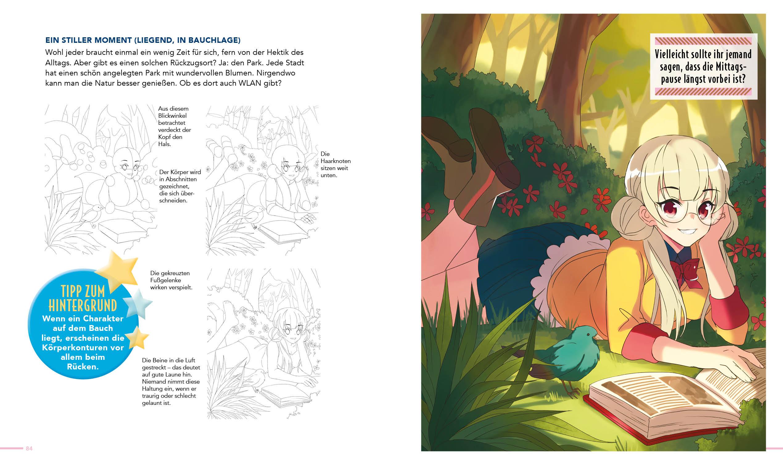 Beispielinhalt (Bild) Dein ultimativer Manga-Anime-Zeichenkurs - 111 Tipps und Tricks - Von den Grundlagen bis zur perfekten Mangafigur