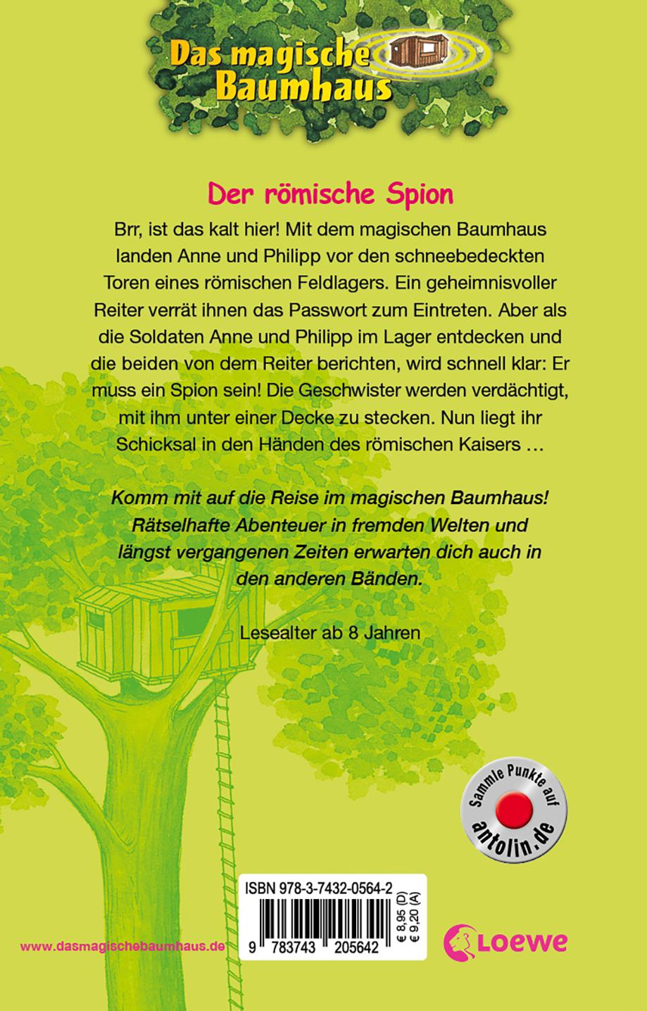 Rückseitencover Das magische Baumhaus (Band 56) - Der römische Spion