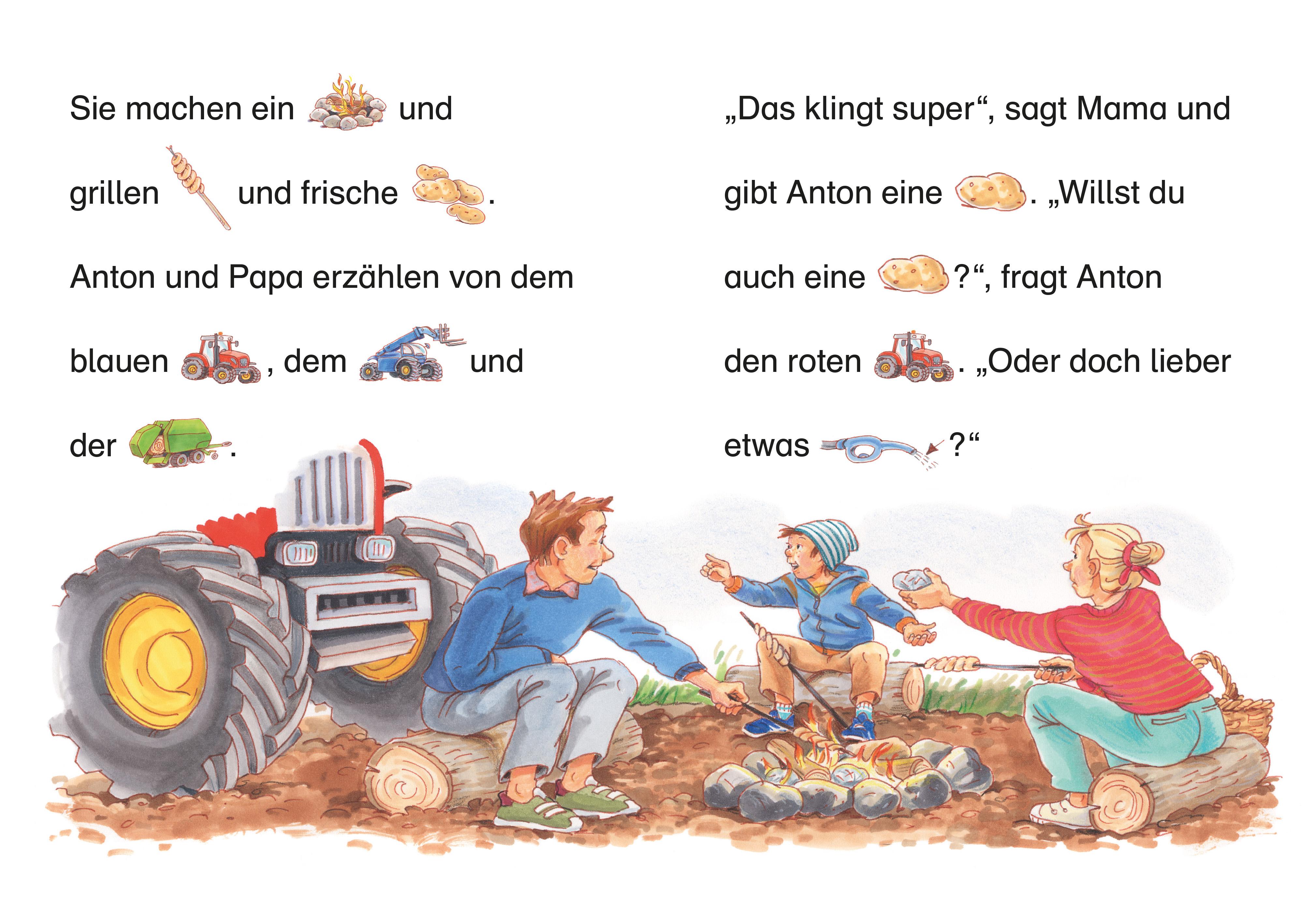 Beispielinhalt (Bild) Bildermaus - Achtung, Traktor im Einsatz!