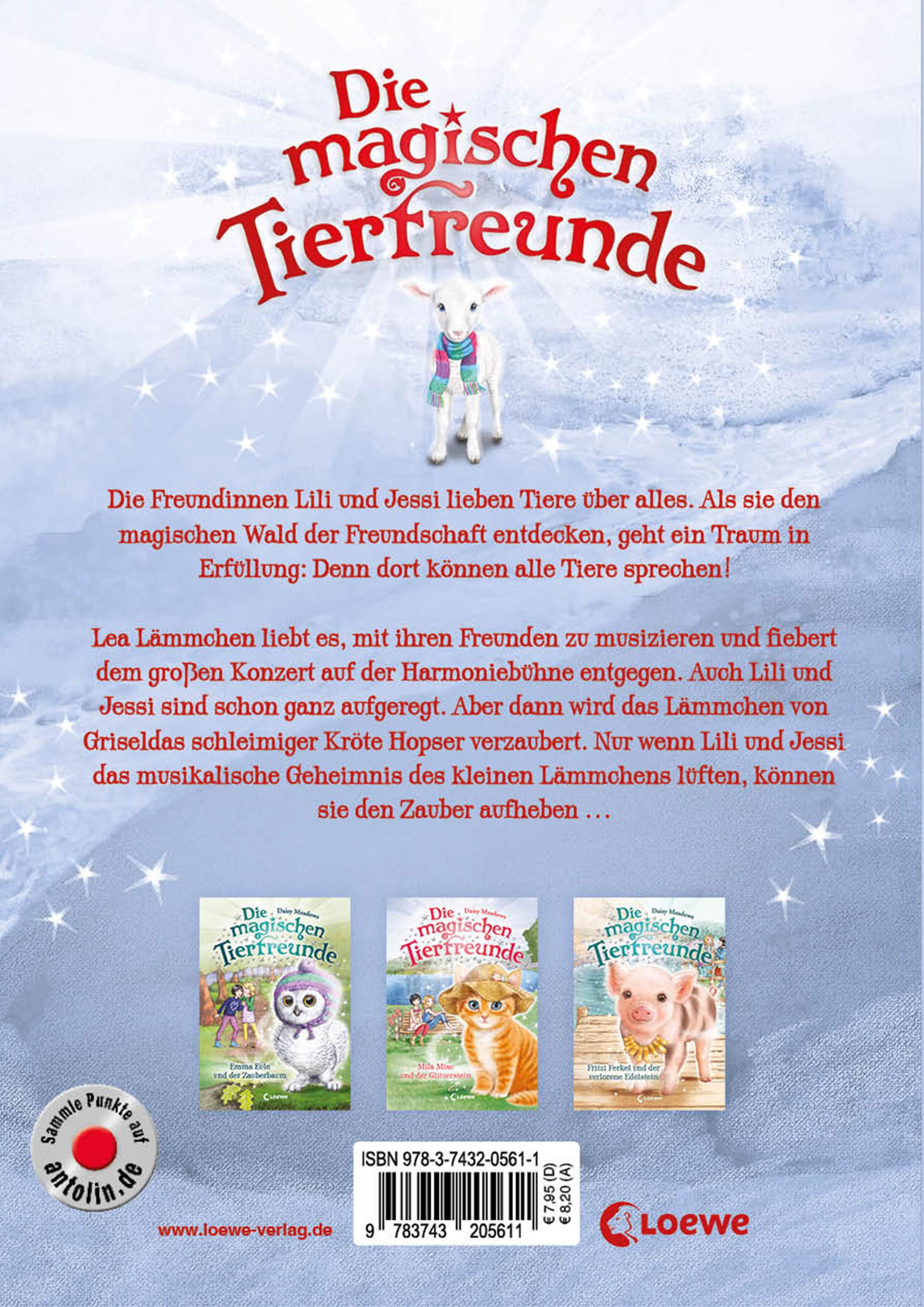 Rückseitencover Die magischen Tierfreunde (Band 13) - Lea Lämmchen und der Freundschaftszauber