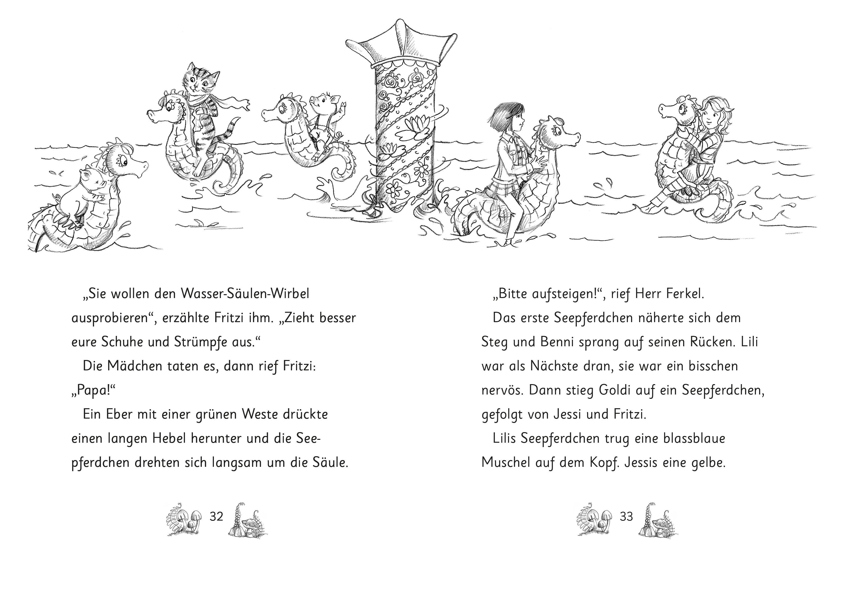 Beispielinhalt (Bild) Die magischen Tierfreunde (Band 14) - Fritzi Ferkel und der verlorene Edelstein