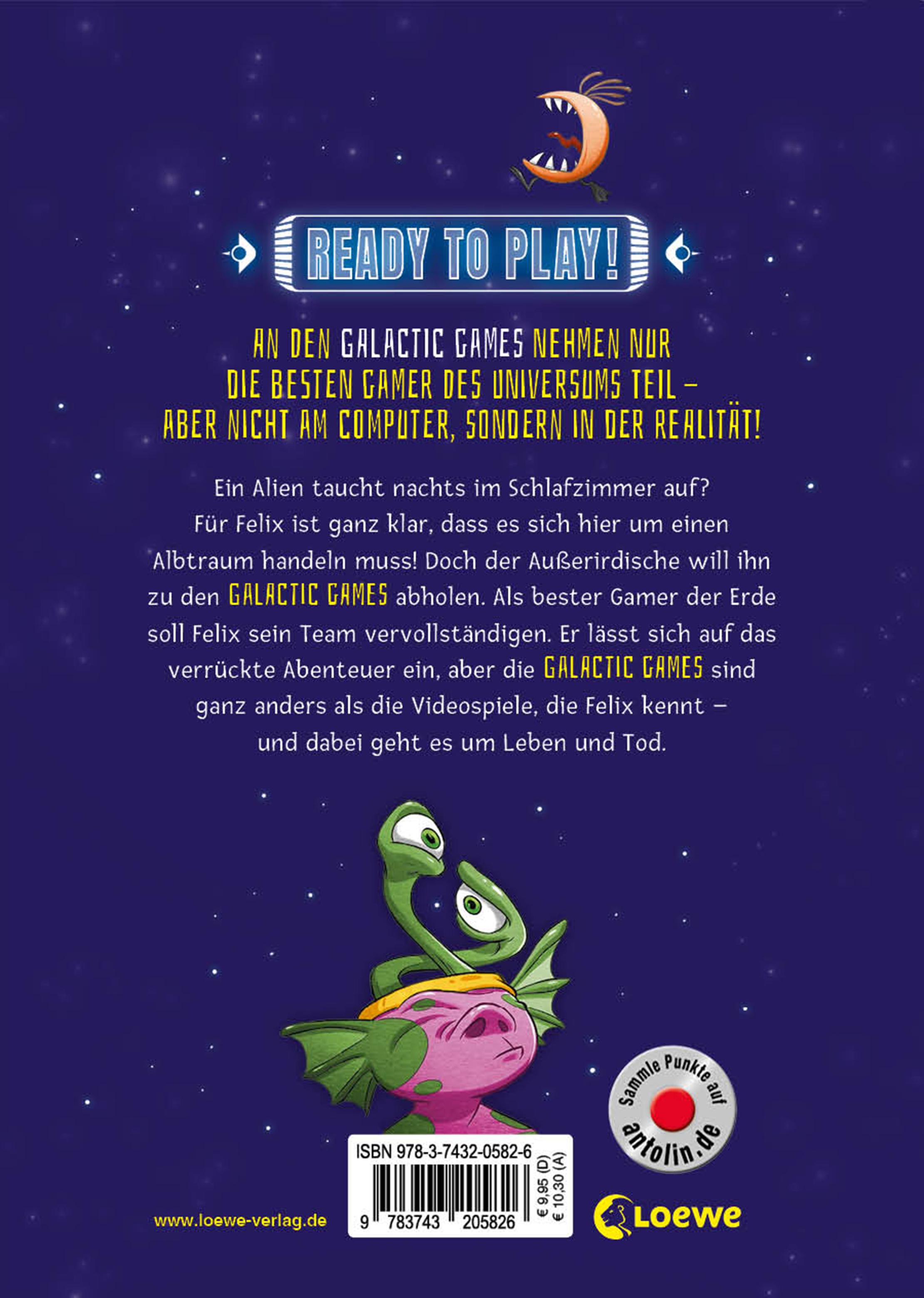 Rückseitencover Galactic Gamers (Band 1) - Der Quantenkristall