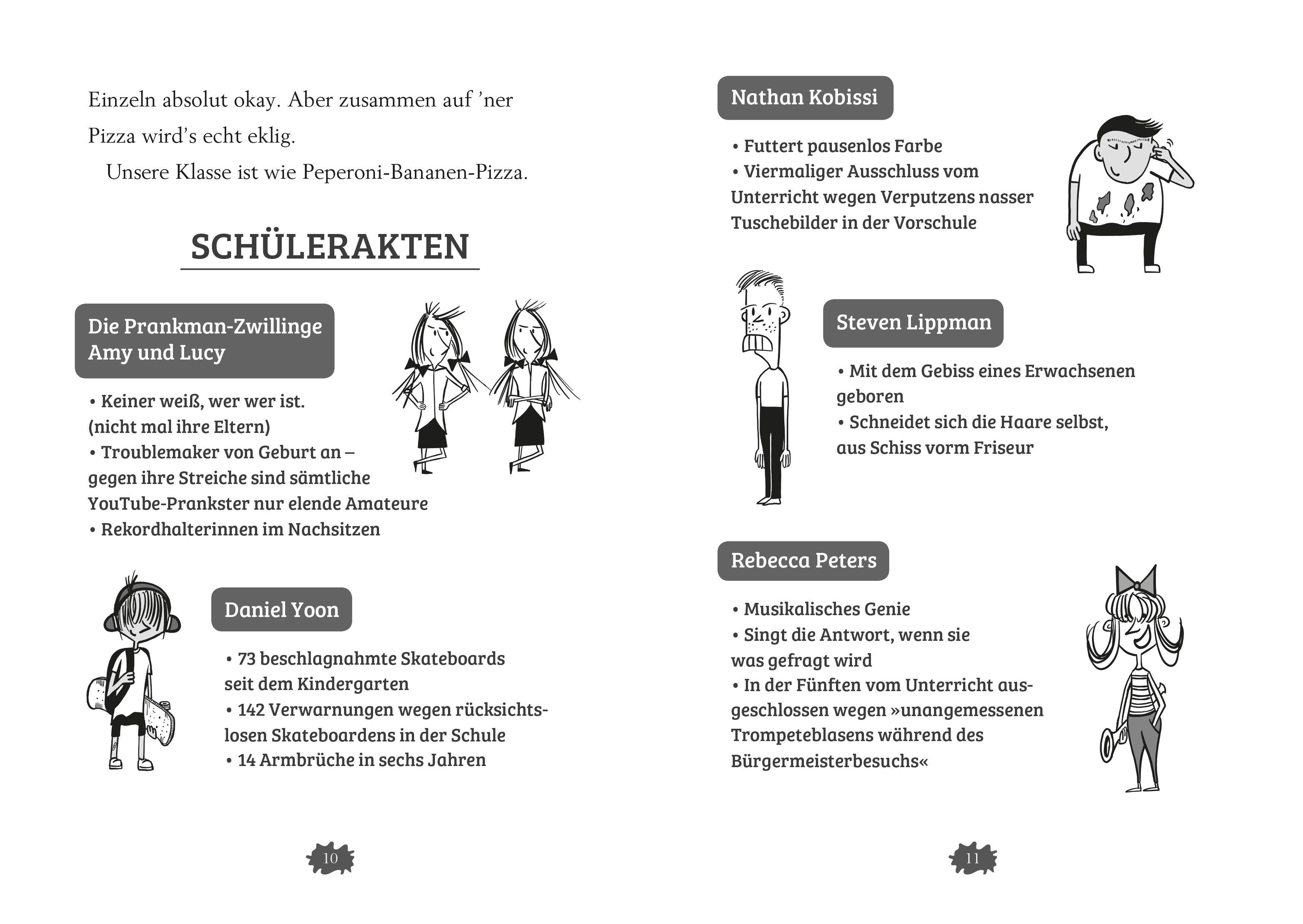 Beispielinhalt (Bild) Larry Lauch zerstört die Schule (Band 1)