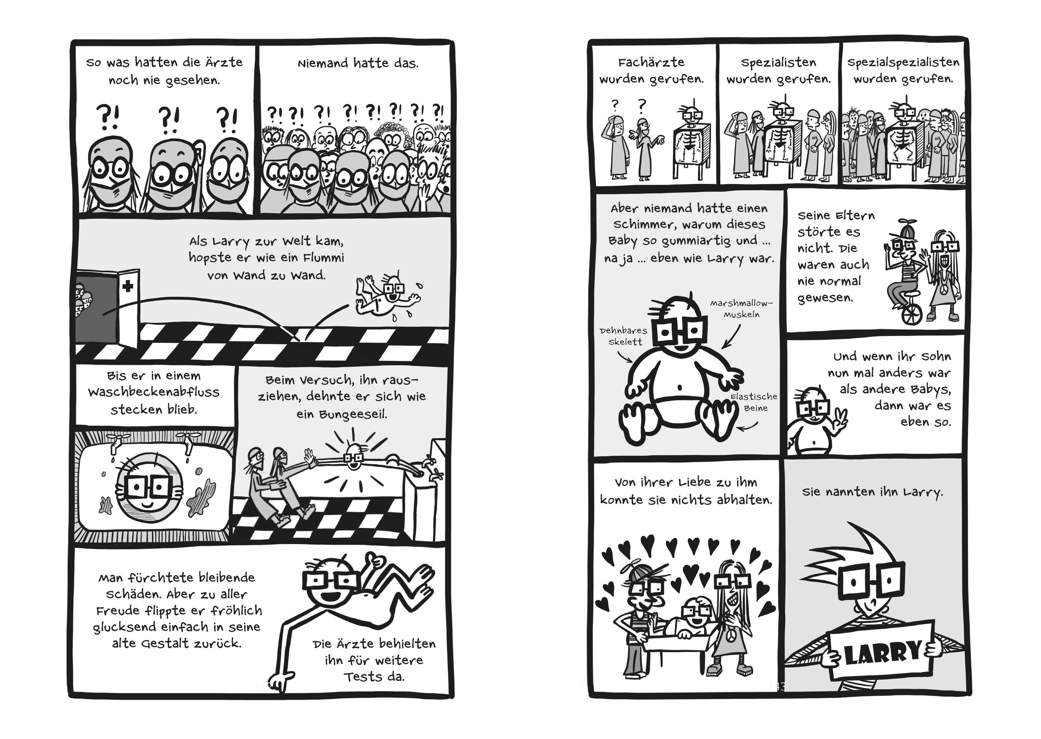 Beispielinhalt (Bild) Larry Lauch zerstört die Schule (Band 1)