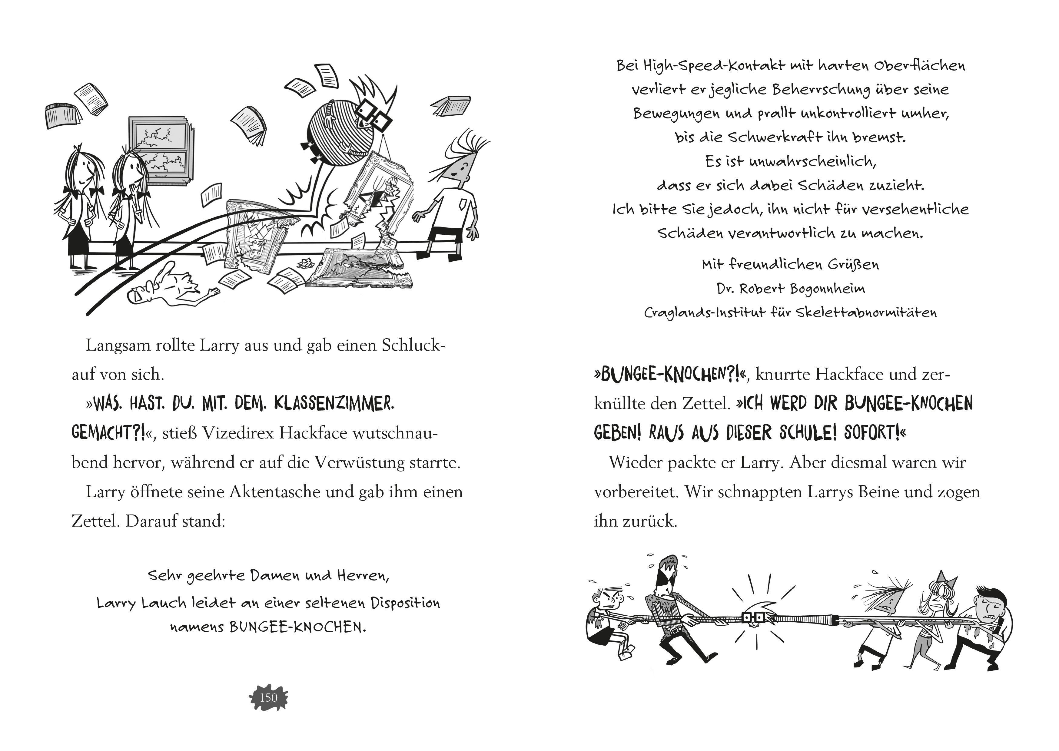 Beispielinhalt (Bild) Larry Lauch zerstört die Schule (Band 1)