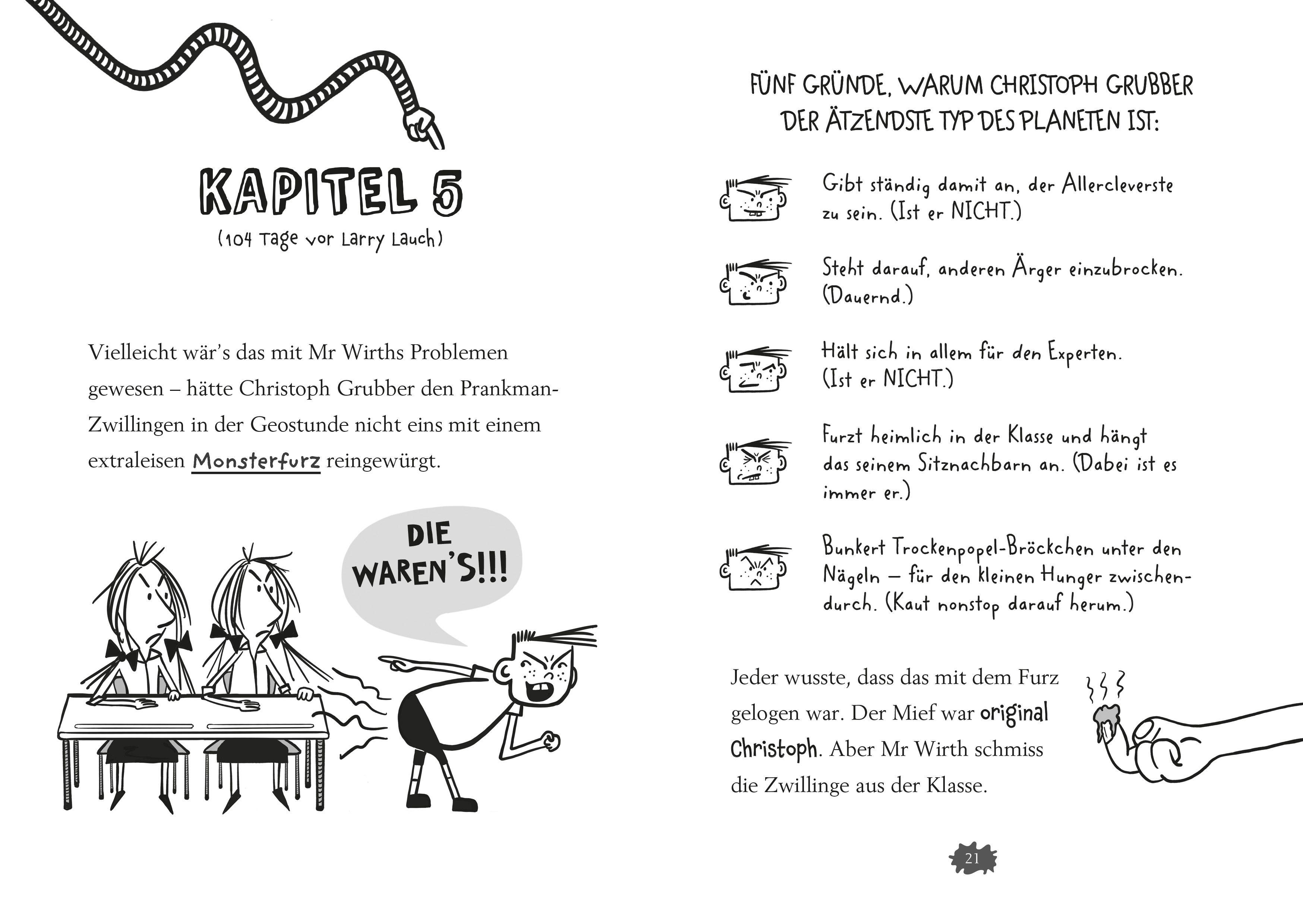 Beispielinhalt (Bild) Larry Lauch zerstört die Schule (Band 1)