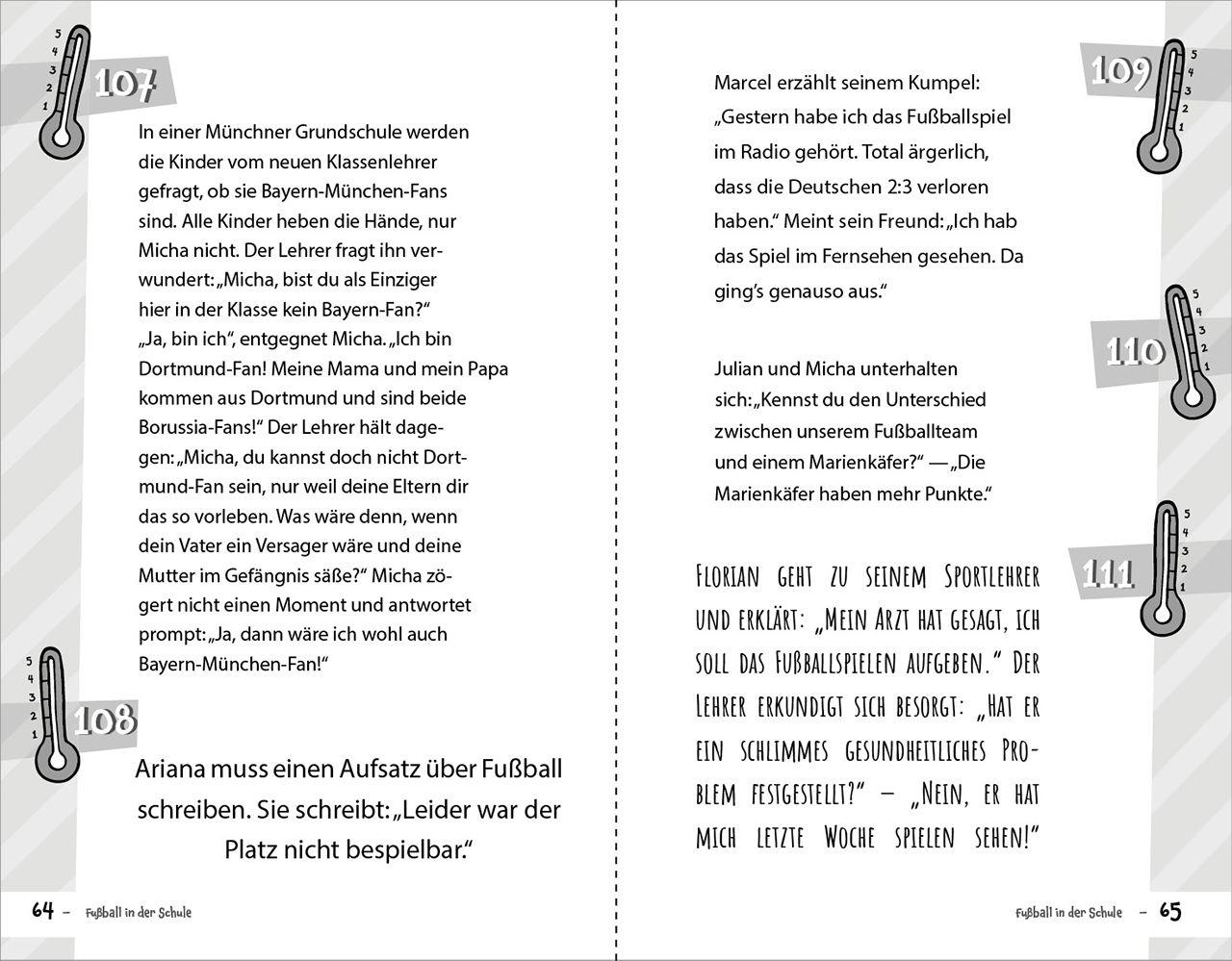 Beispielinhalt (Bild) 333 Kinderwitze - Fußball