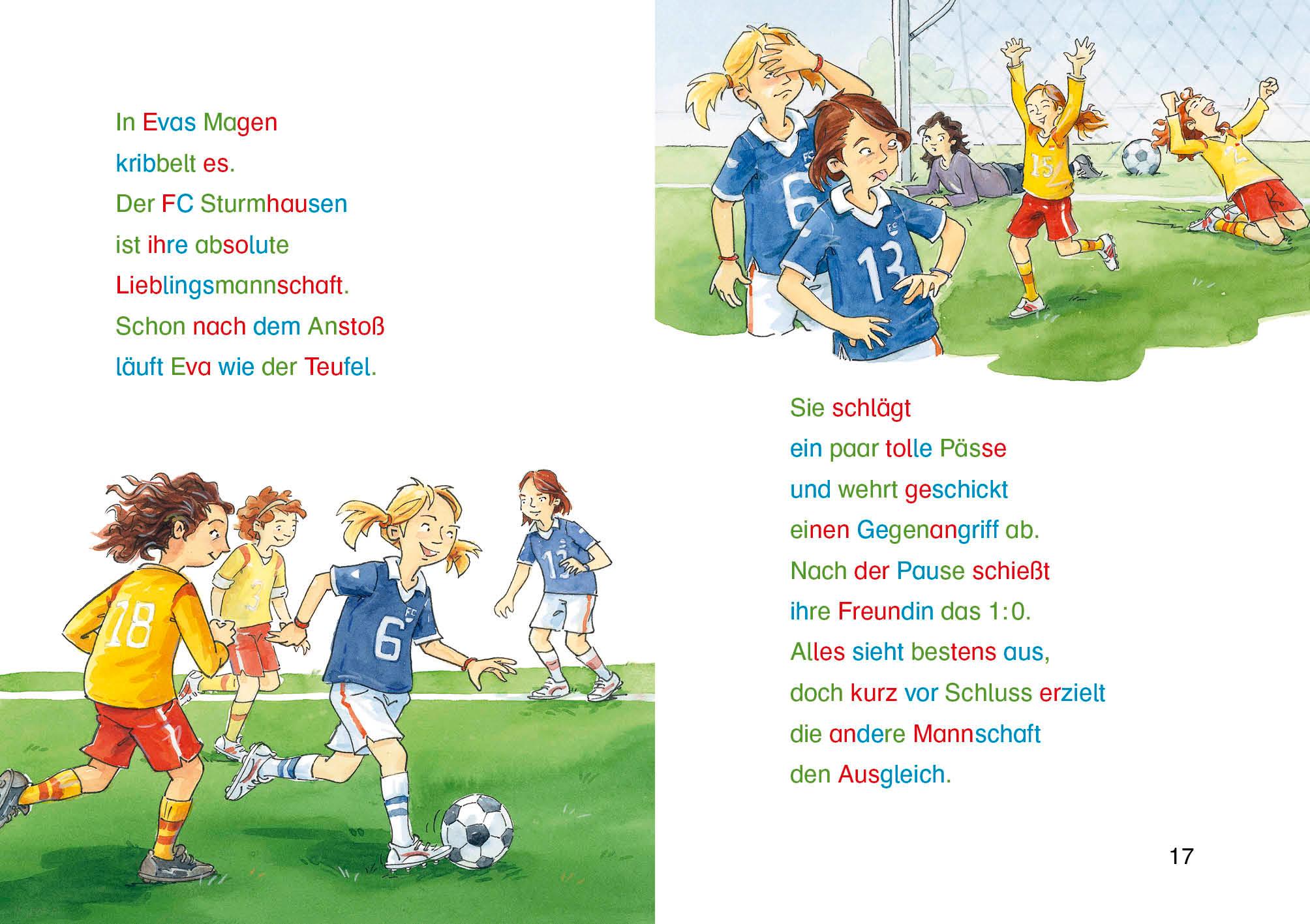 Beispielinhalt (Bild) Silbengeschichten zum Lesenlernen - Fußballgeschichten