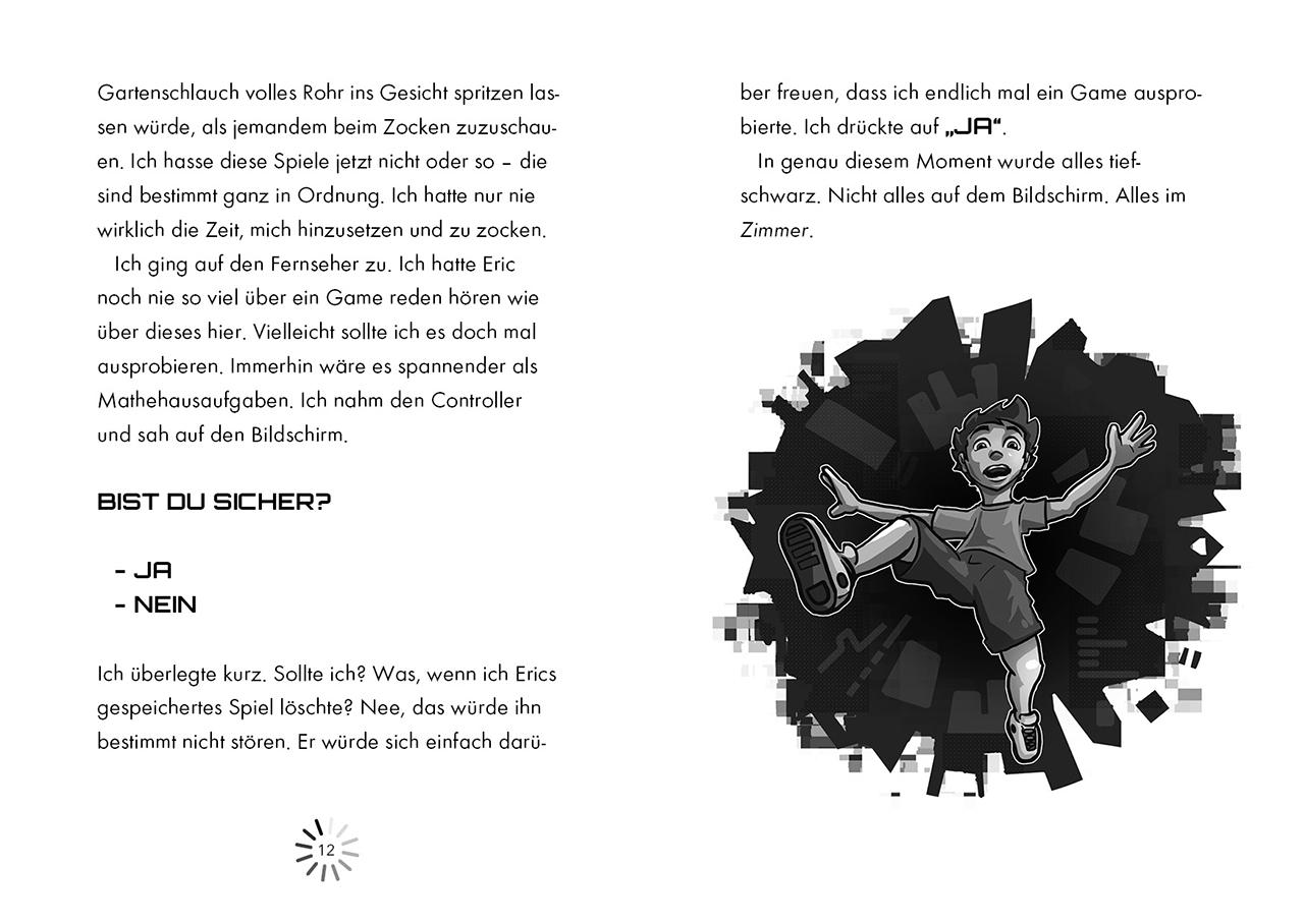 Beispielinhalt (Bild) Gefangen im Game (Band 1) - Die verborgenen Portale