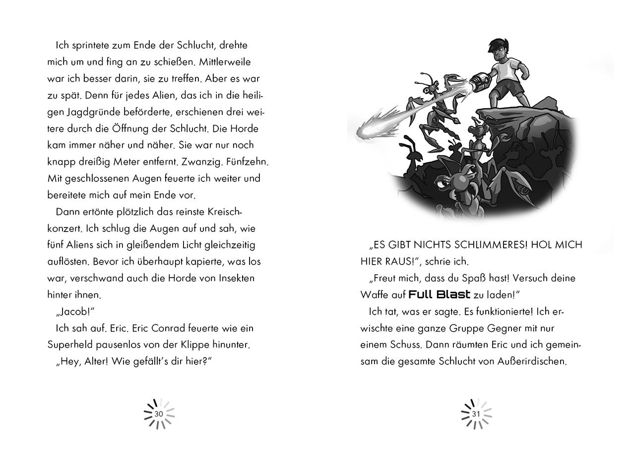 Beispielinhalt (Bild) Gefangen im Game (Band 1) - Die verborgenen Portale