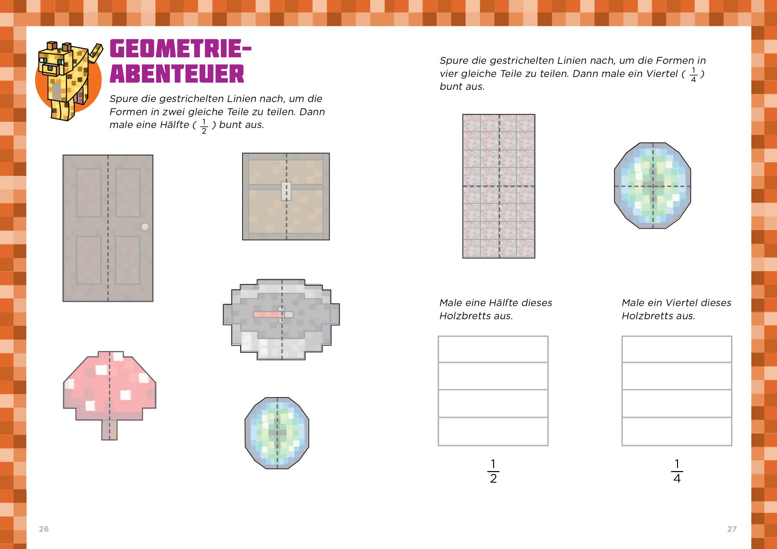 Beispielinhalt (Bild) Mathe für Minecrafter - Plus und Minus