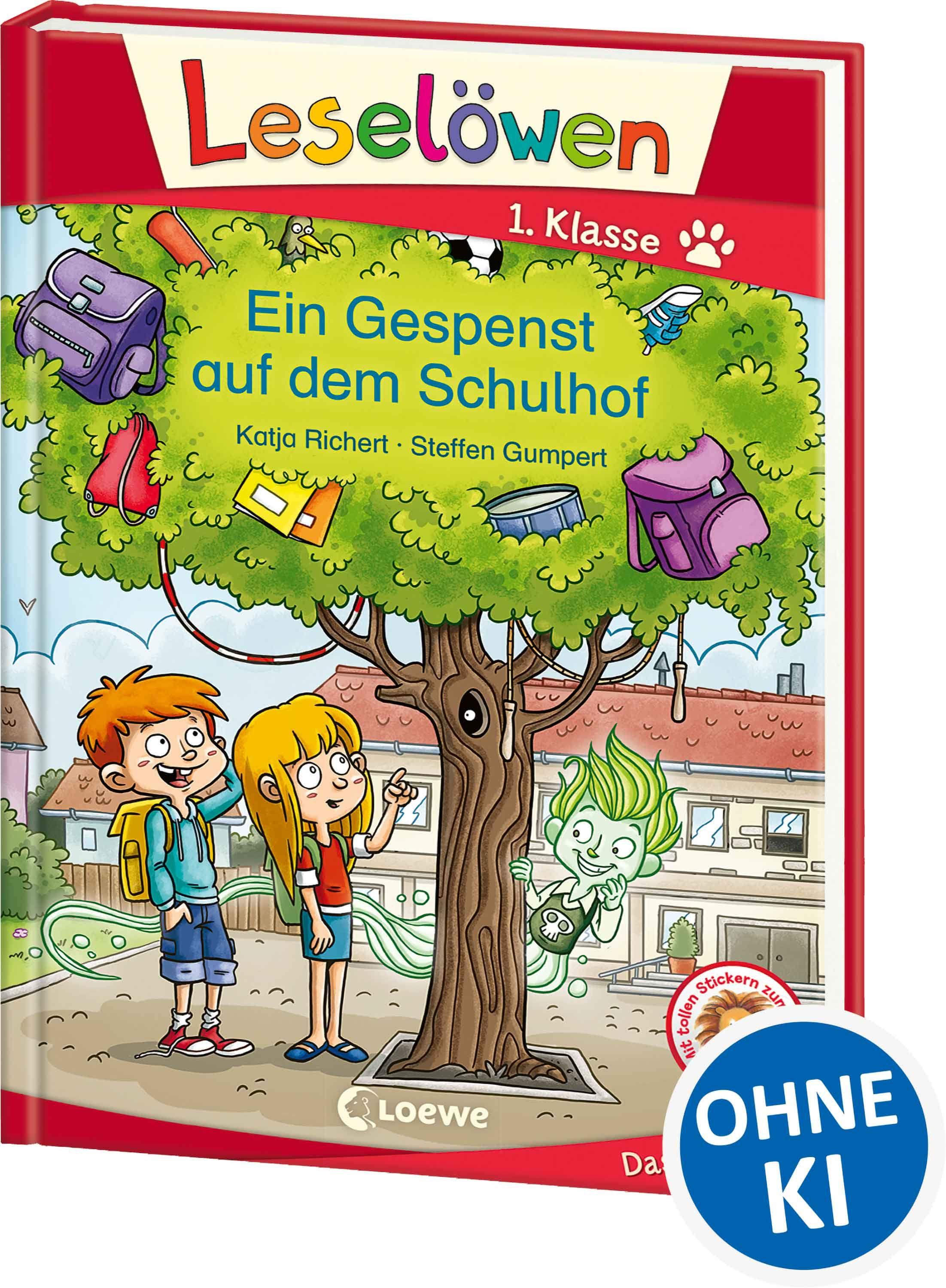 Vorderes Coverbild Leselöwen 1. Klasse - Ein Gespenst auf dem Schulhof