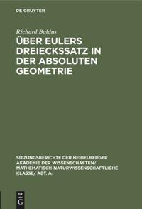 Vorderes Coverbild Über Eulers Dreieckssatz in der absoluten Geometrie