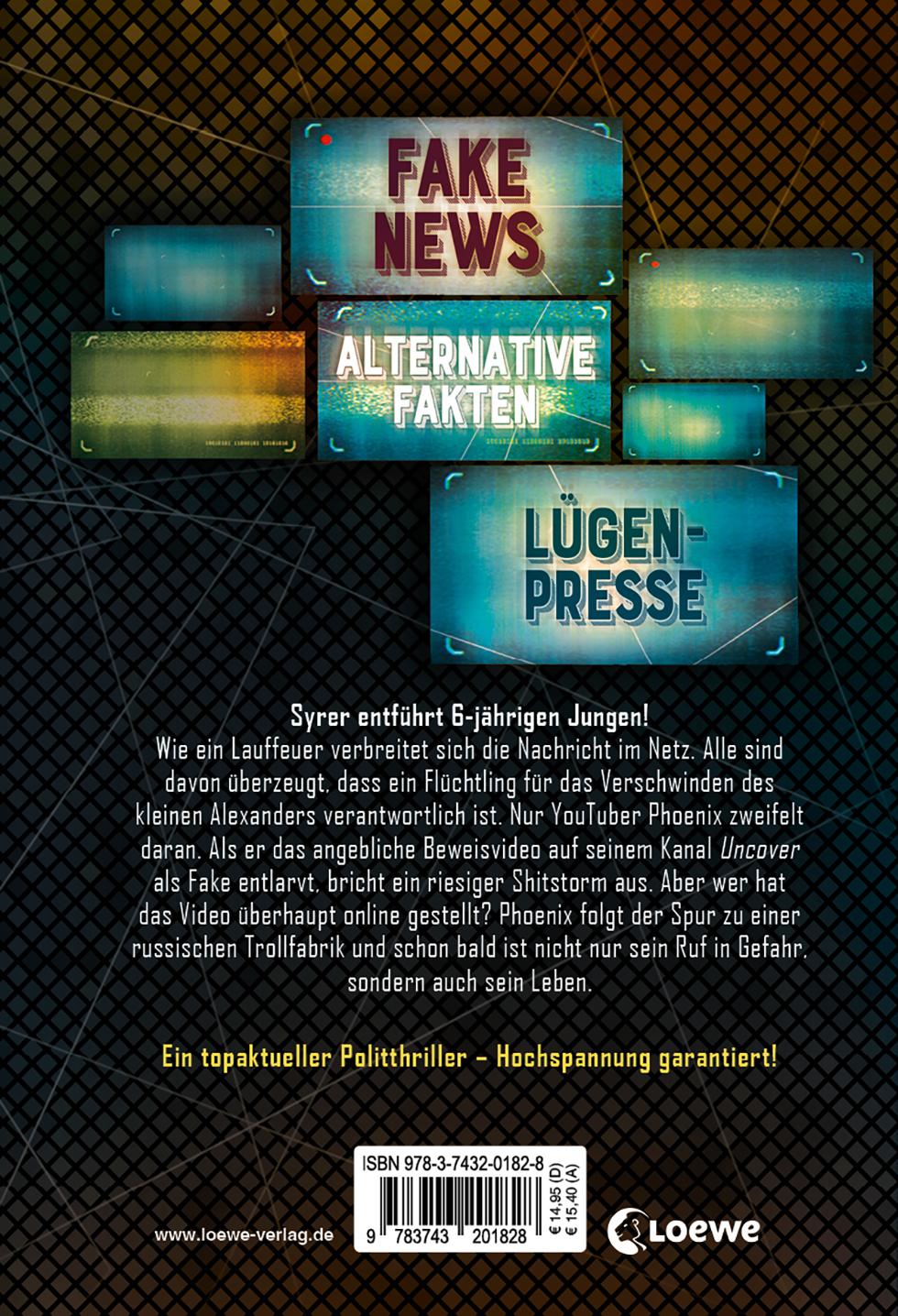 Rückseitencover Uncover - Die Trollfabrik