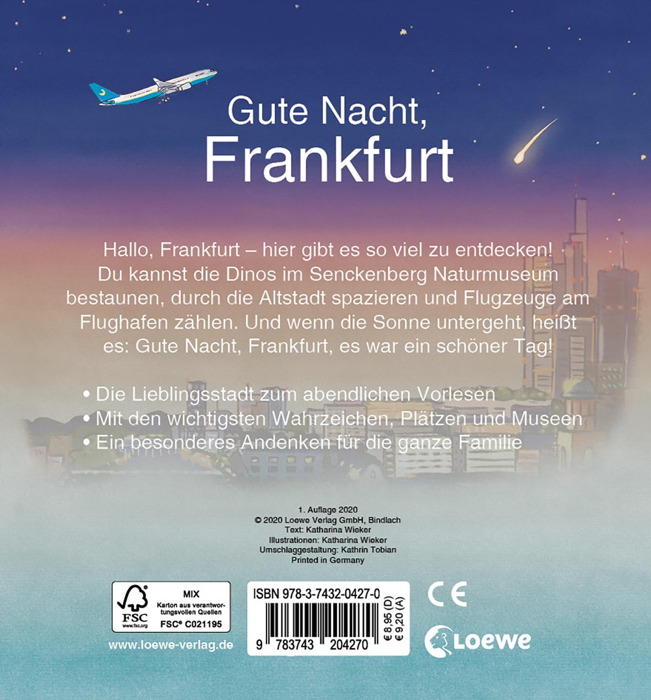 Rückseitencover Gute Nacht, Frankfurt