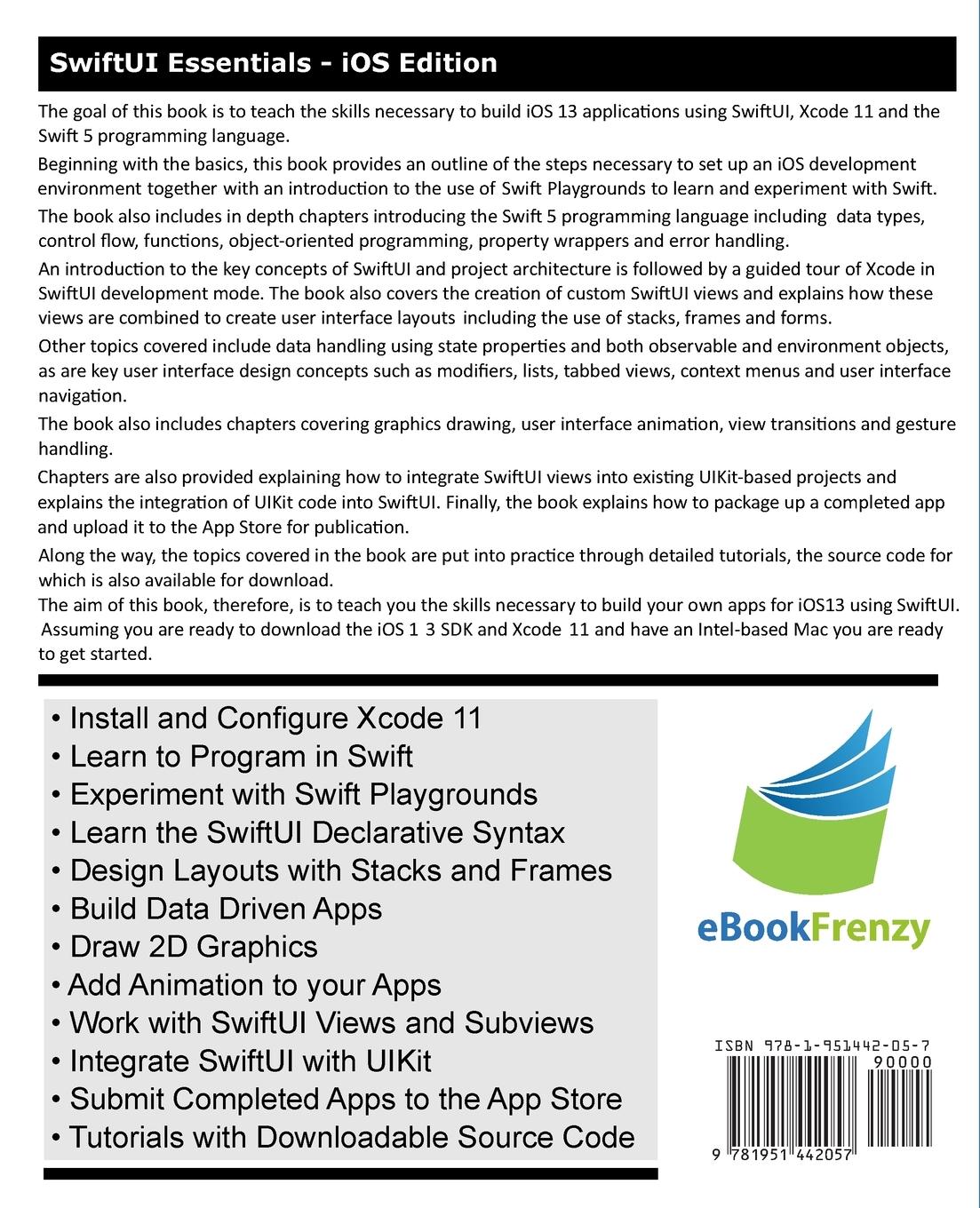 Rückseitencover SwiftUI Essentials - iOS Edition