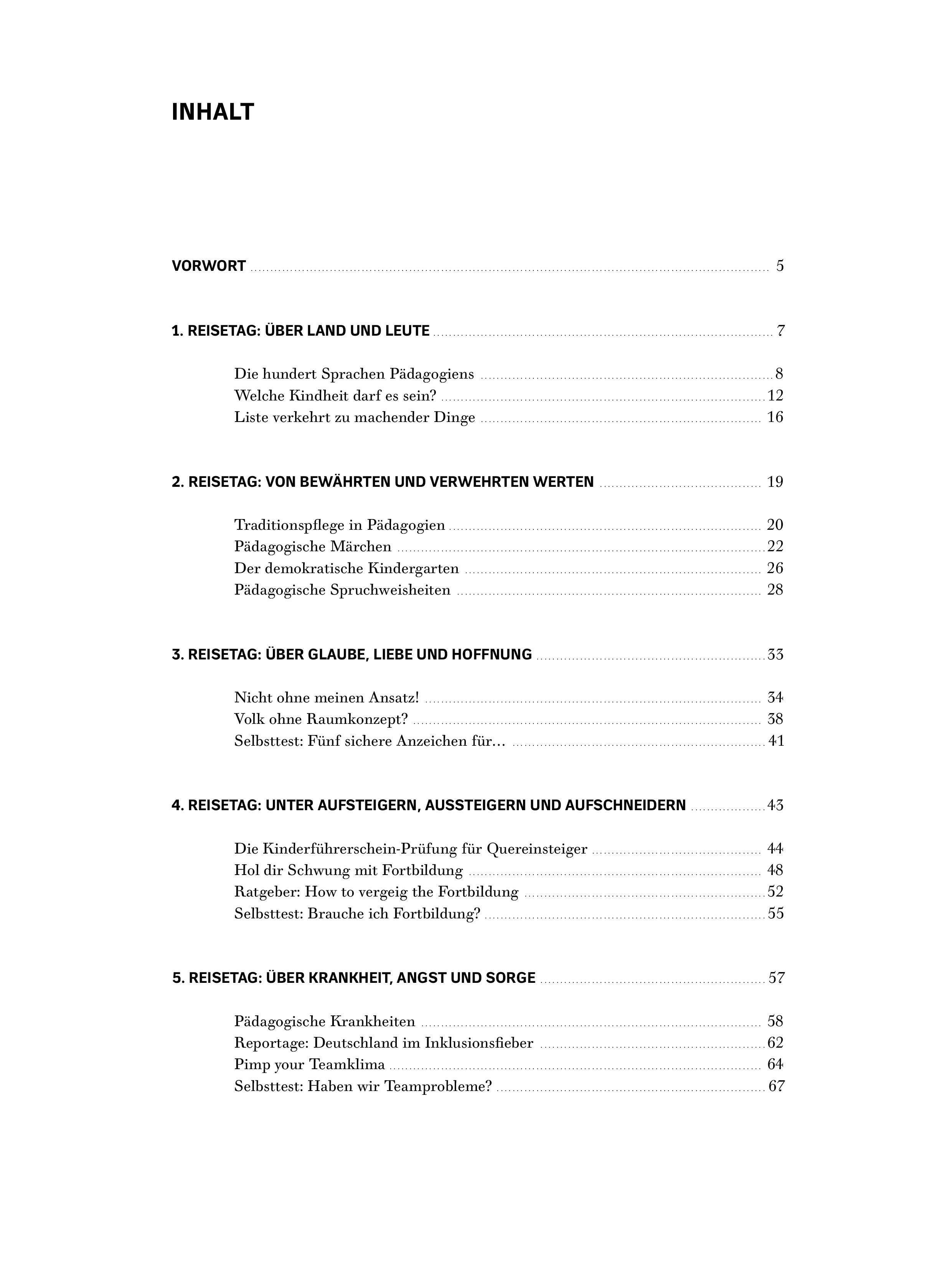 Beispielinhalt (Bild) Neues aus Pädagogien