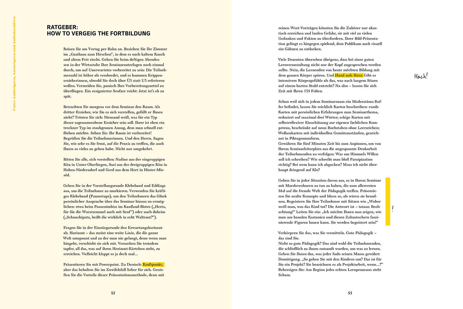 Beispielinhalt (Bild) Neues aus Pädagogien