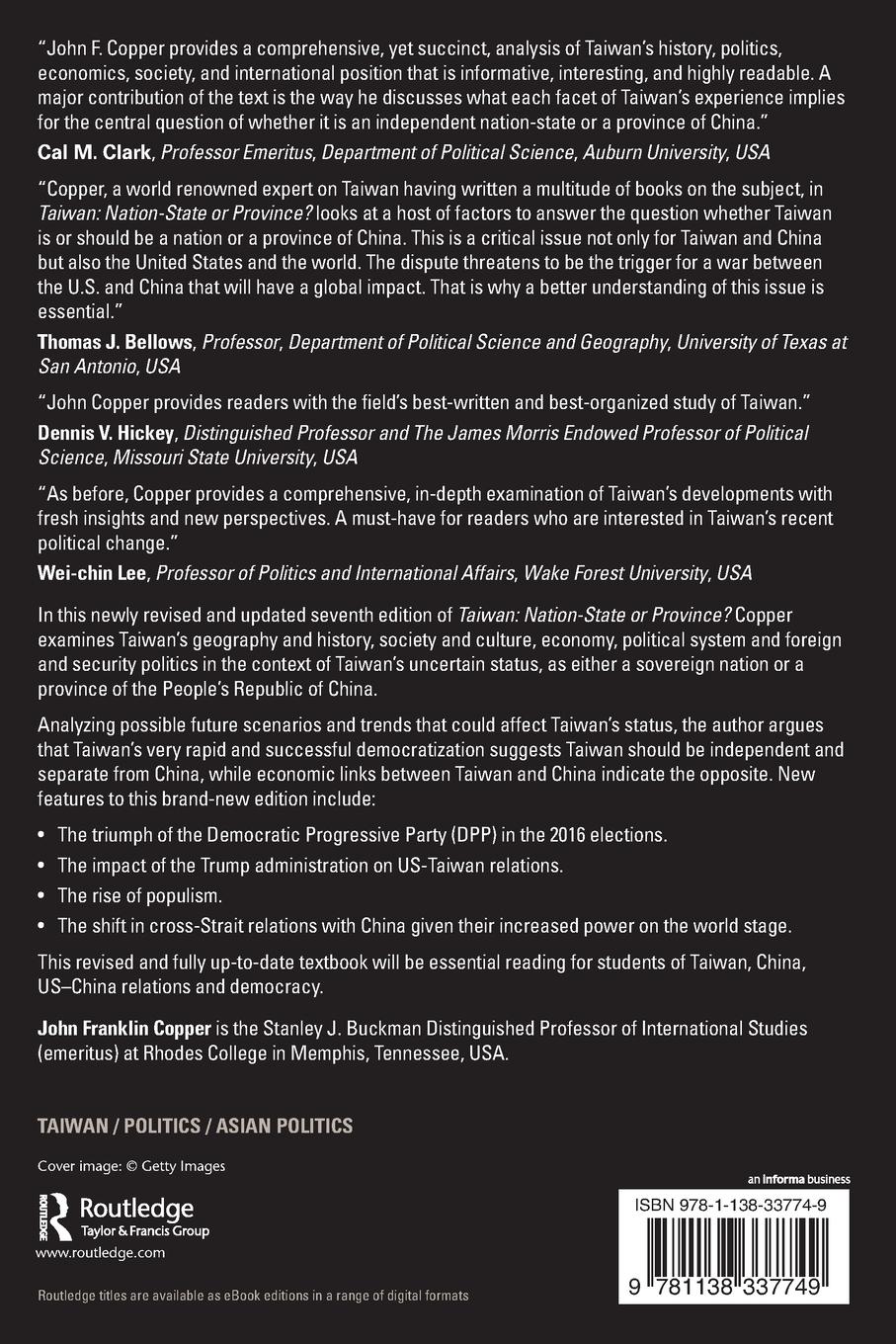 Rückseitencover Taiwan