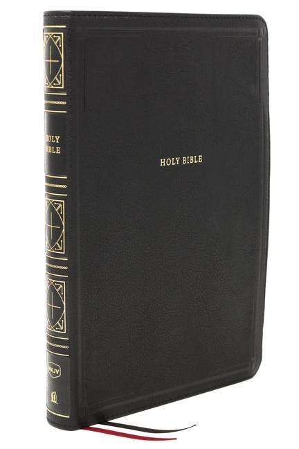 Vorderes Coverbild NKJV Holy Bible, Giant Print Thinline Bible, Black Leathersoft, Red Letter, Comfort Print: New King James Version