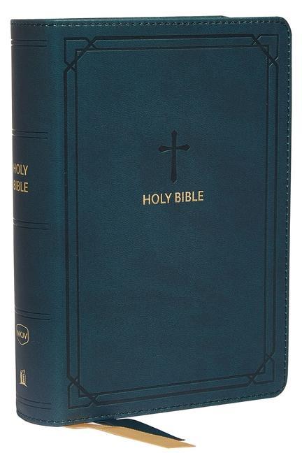Vorderes Coverbild Nkjv, Reference Bible, Compact, Leathersoft, Teal, Red Letter Edition, Comfort Print