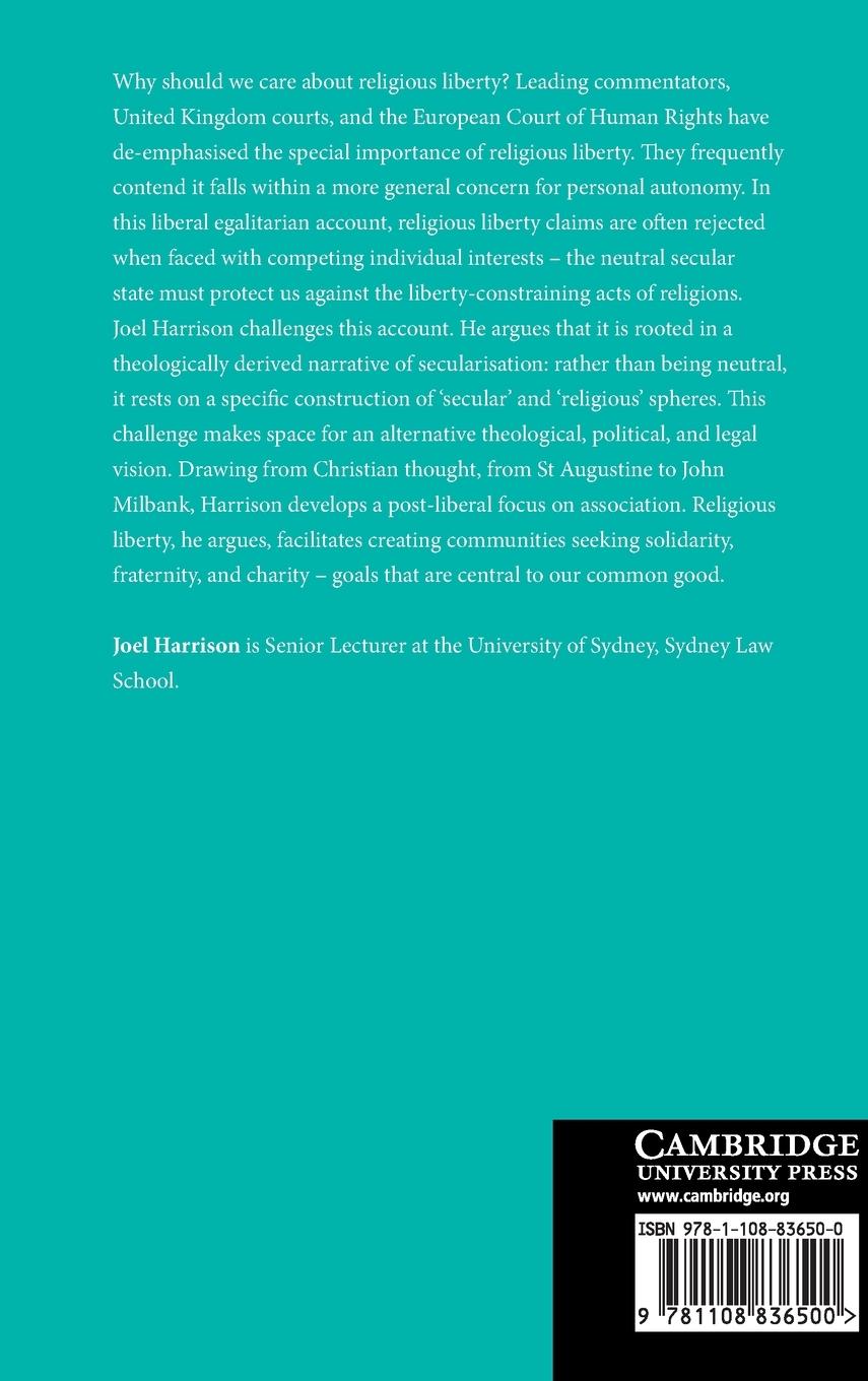 Rückseitencover Post-Liberal Religious Liberty