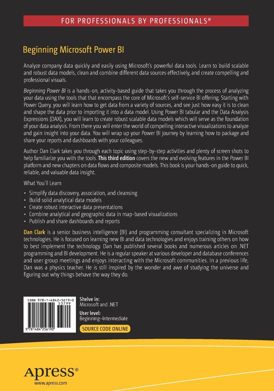 Rückseitencover Beginning Microsoft Power BI